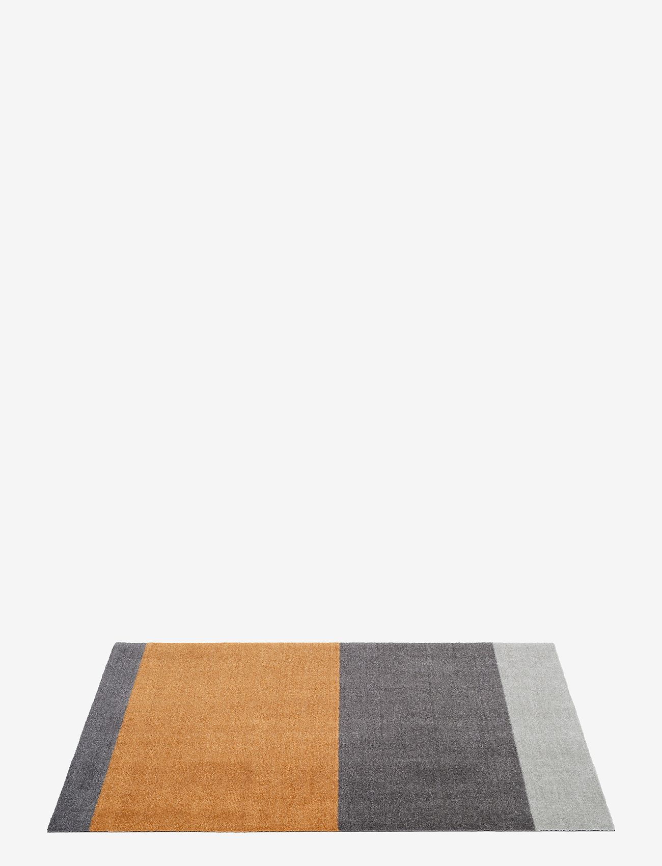 tica copenhagen - Carpet stripes horizon - hallway runners - lightgrey/steelgrey/dijon - 1