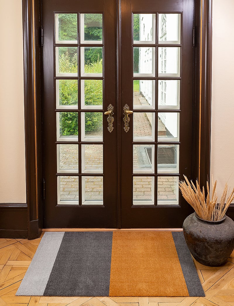 tica copenhagen - Carpet stripes horizon - teppiche - lightgrey/steelgrey/dijon - 4