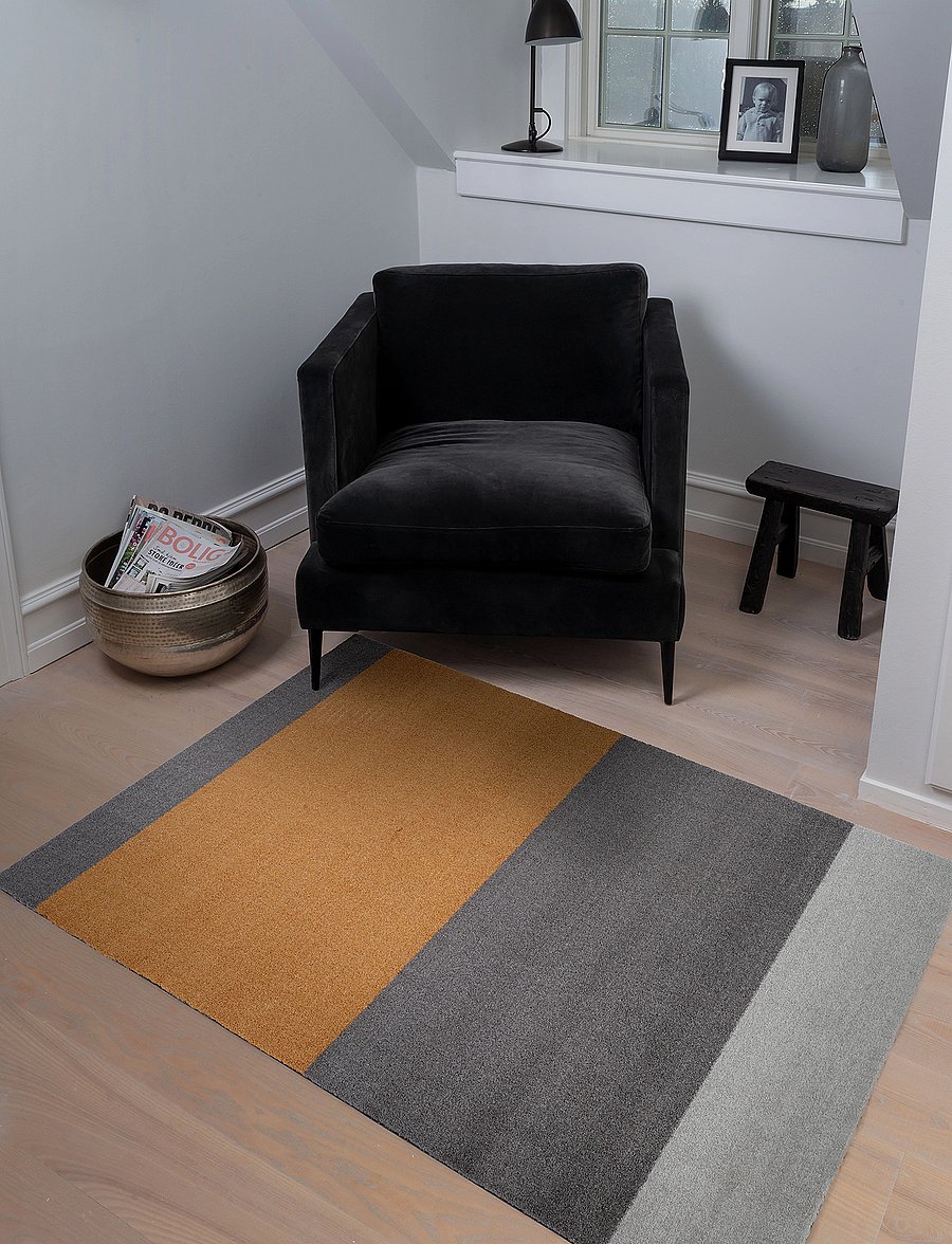 tica copenhagen - Carpet stripes horizon - teppiche - lightgrey/steelgrey/dijon - 5