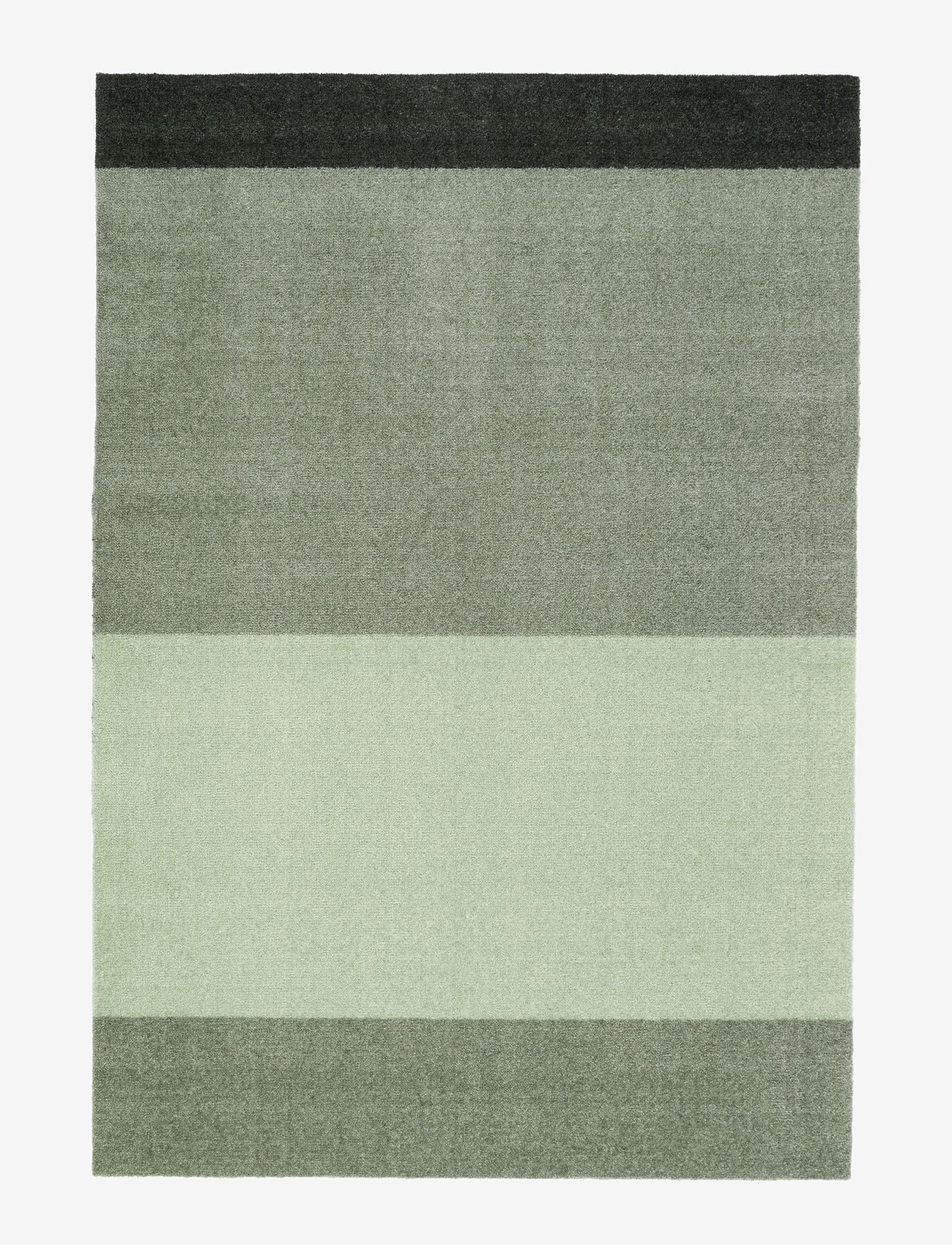tica copenhagen - Carpet stripes horizon - türmatten - green:light/dusty/dark - 0