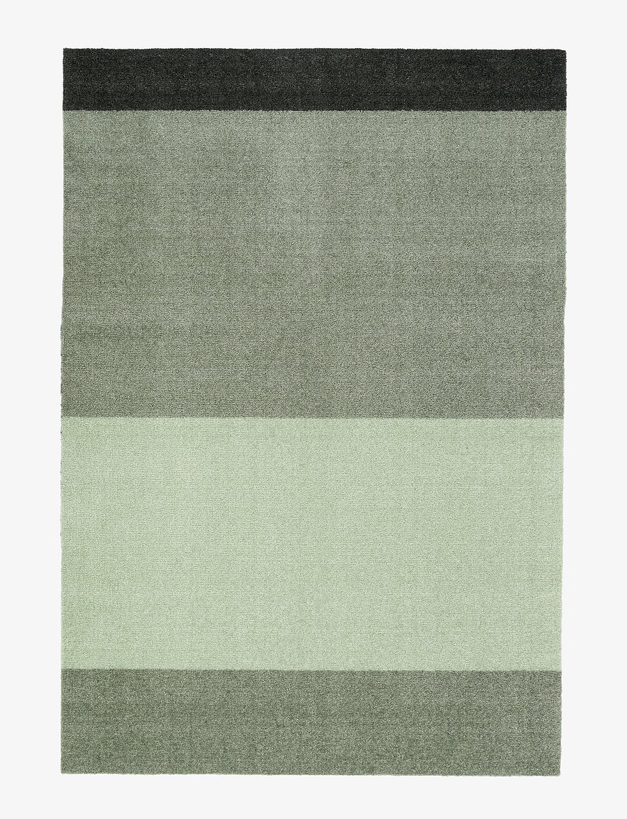tica copenhagen - Carpet stripes horizon - uksematid - green:light/dusty/dark - 0