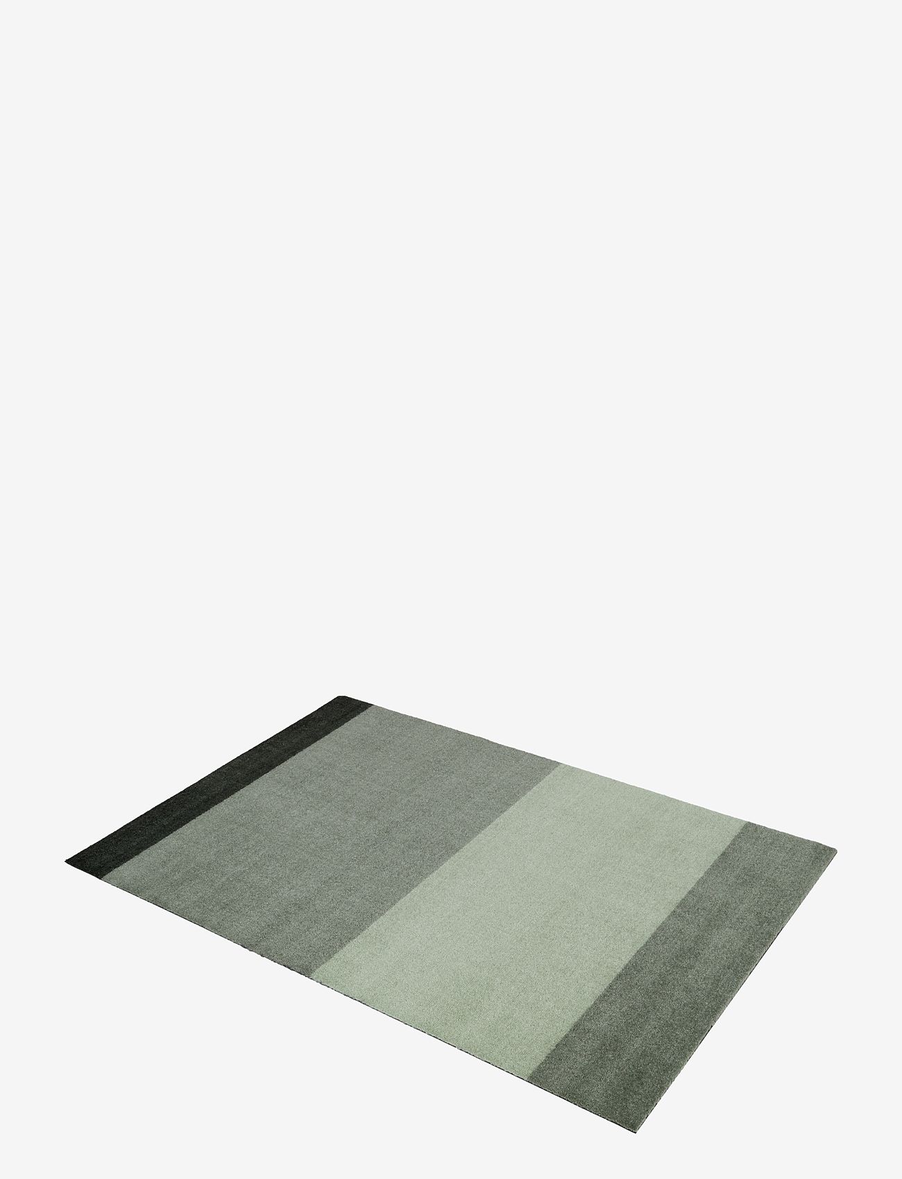 tica copenhagen - Carpet stripes horizon - ovimatot - green:light/dusty/dark - 1