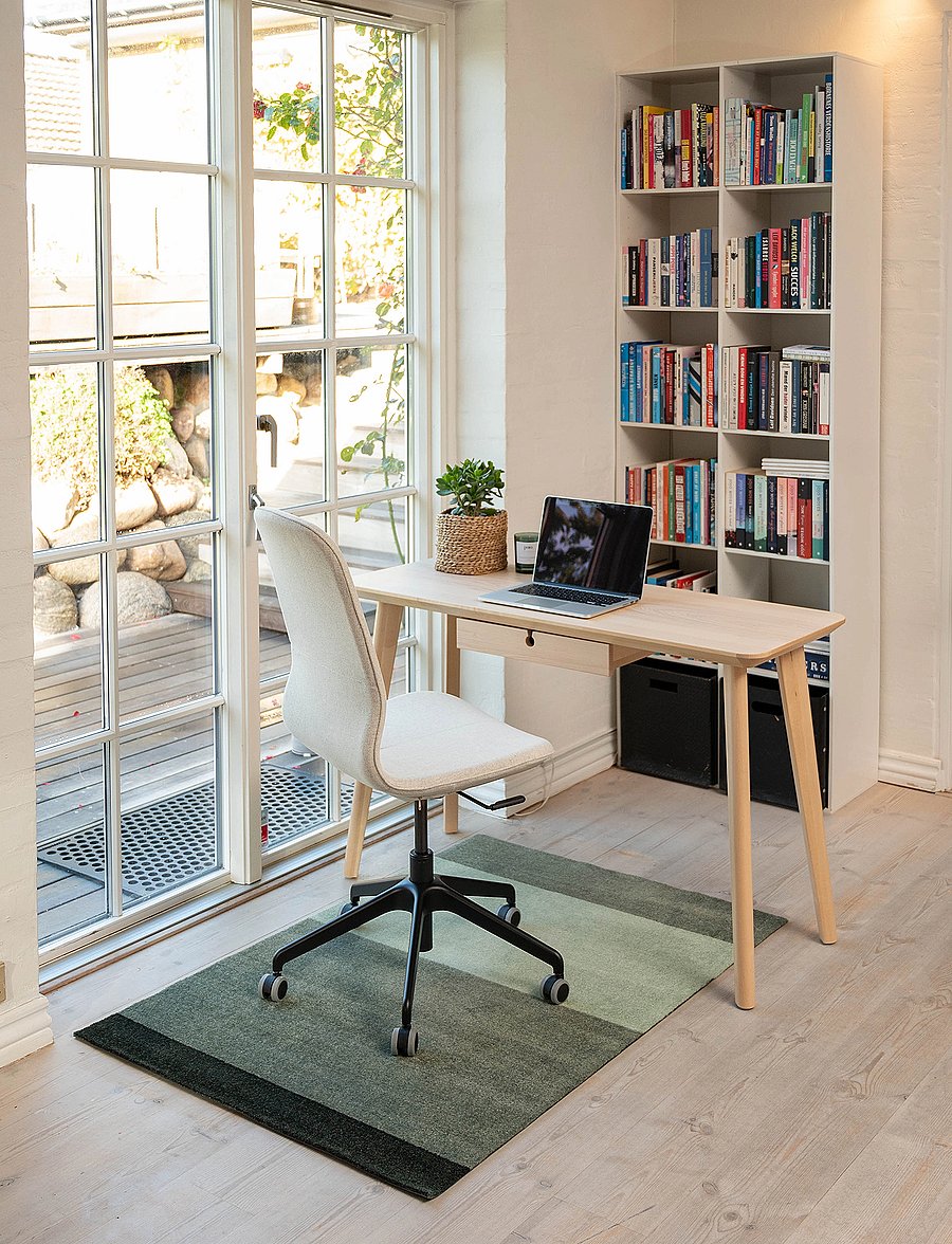 tica copenhagen - Carpet stripes horizon - uksematid - green:light/dusty/dark - 3