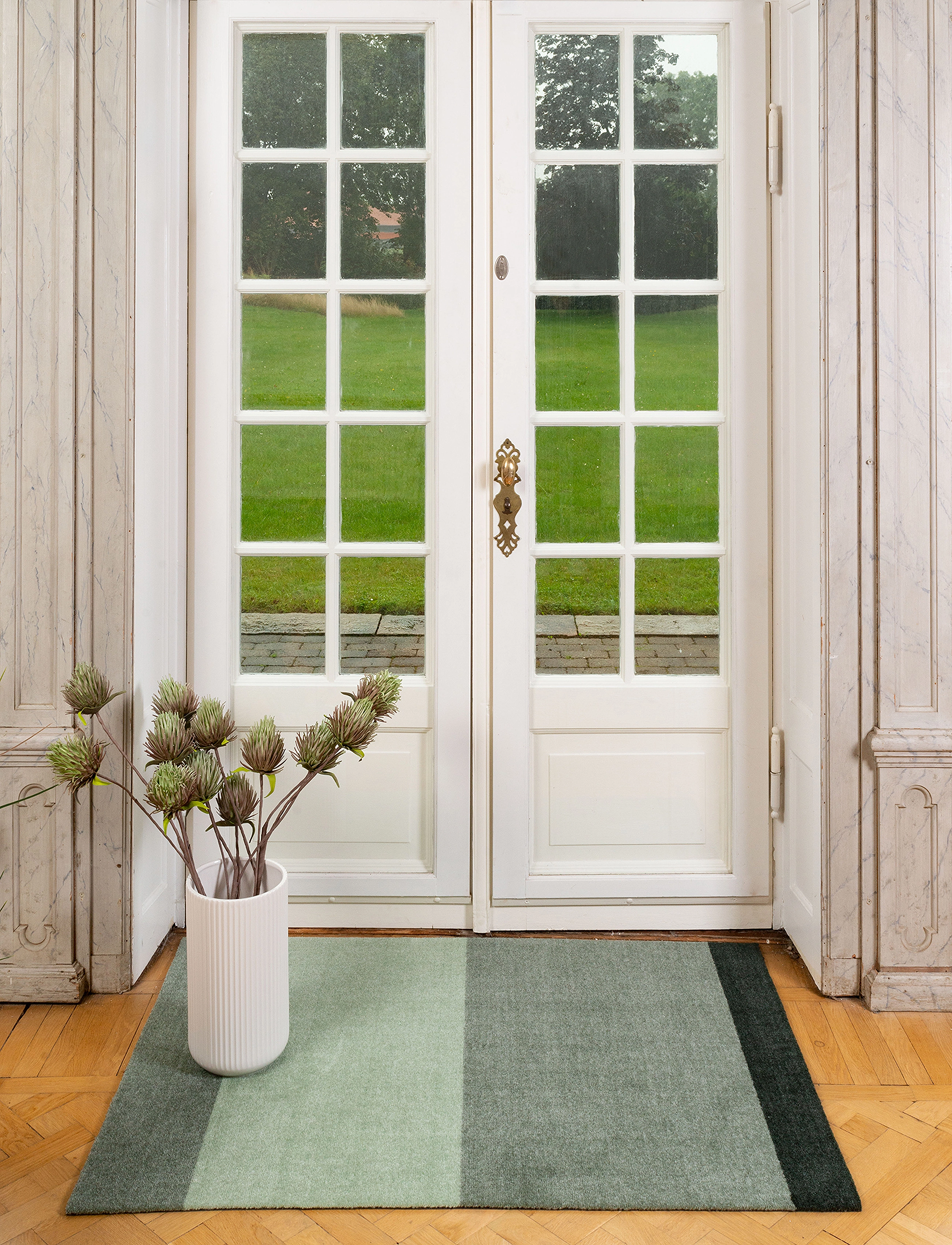 tica copenhagen - Carpet stripes horizon - other rugs - green:light/dusty/dark - 4