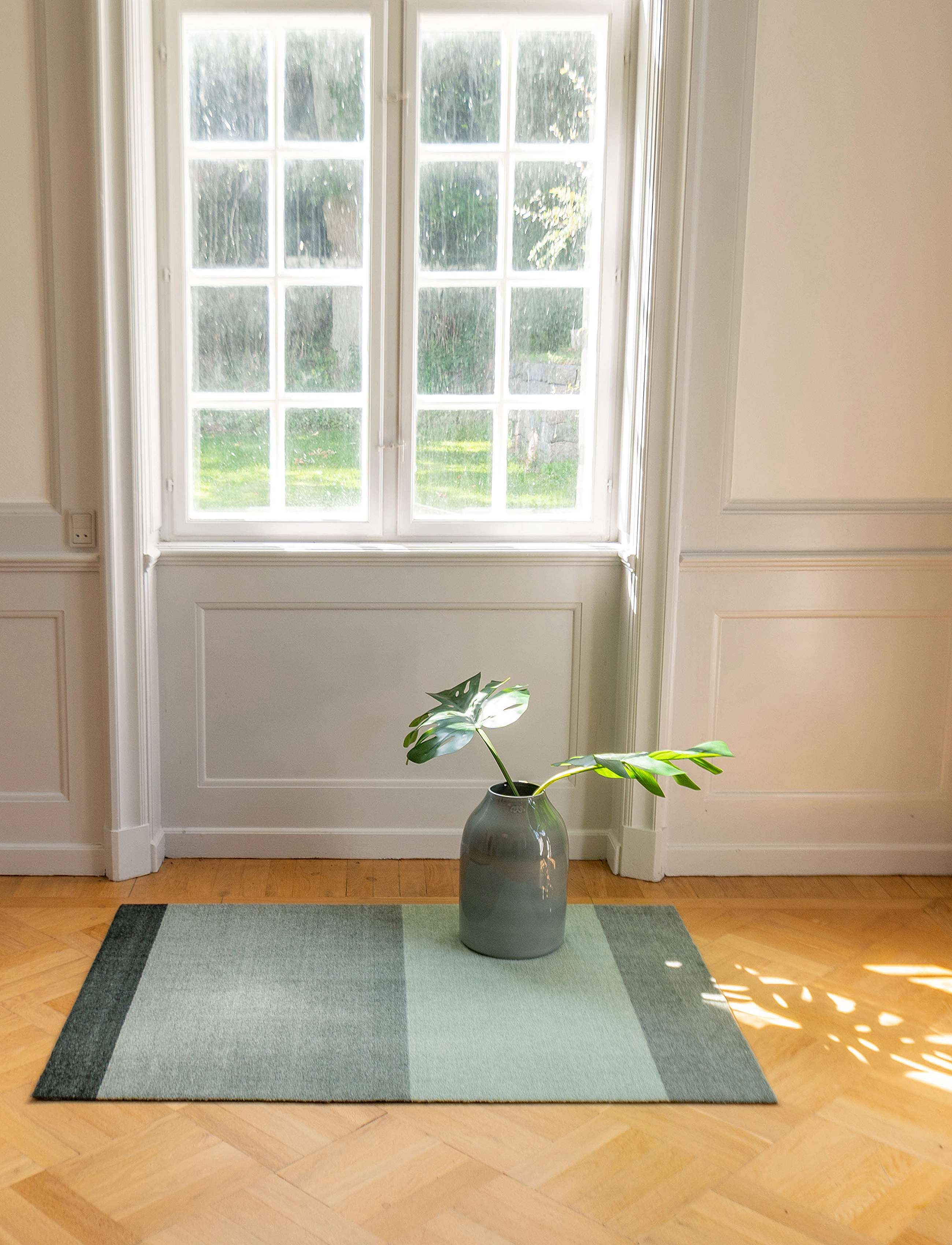 tica copenhagen - Carpet stripes horizon - other rugs - green:light/dusty/dark - 5