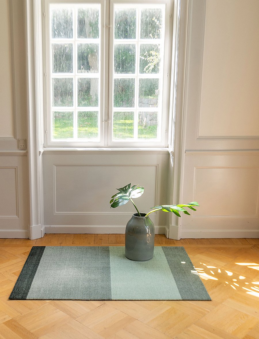 tica copenhagen - Carpet stripes horizon - uksematid - green:light/dusty/dark - 5