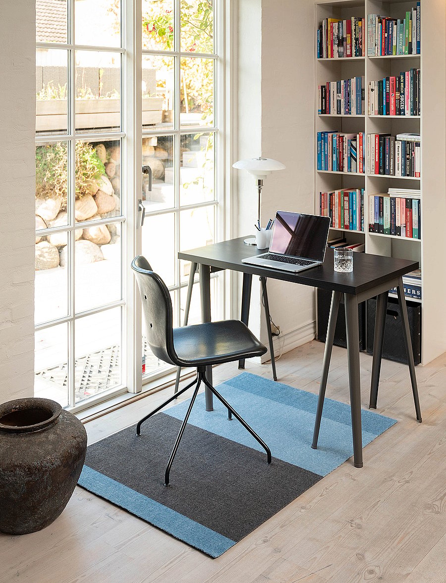 tica copenhagen - Carpet stripes horizon - andere teppiche - blue/steelgrey - 0