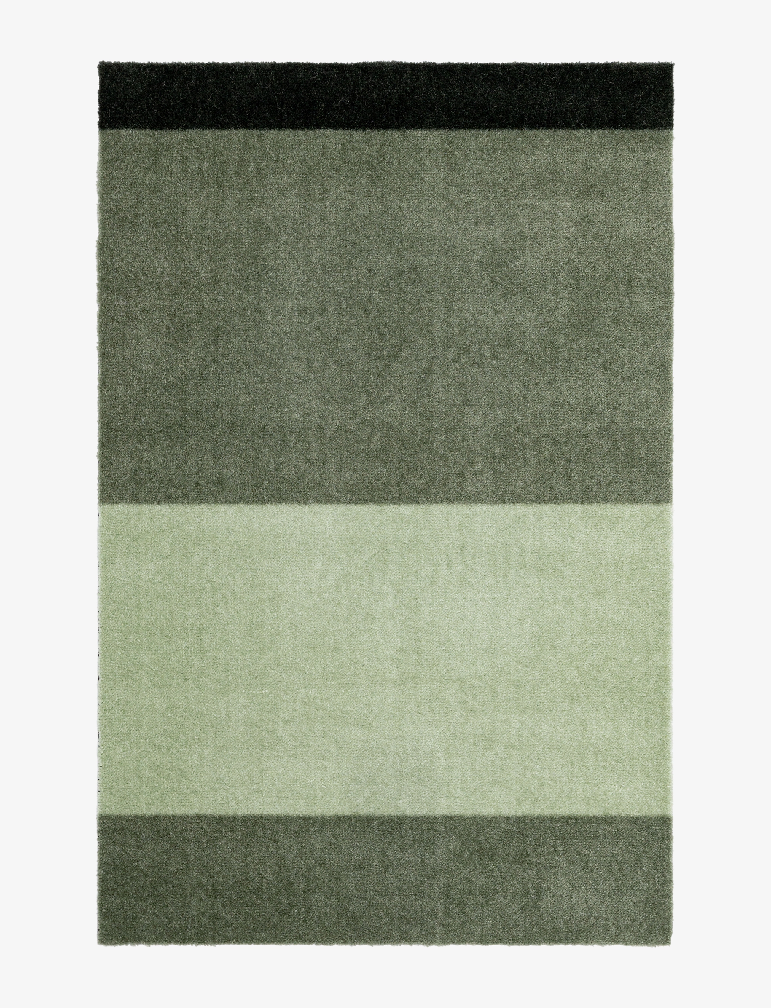 tica copenhagen Floormat stripes horizon - Textiles - GREEN:LIGHT/DUSTY/DARK / green