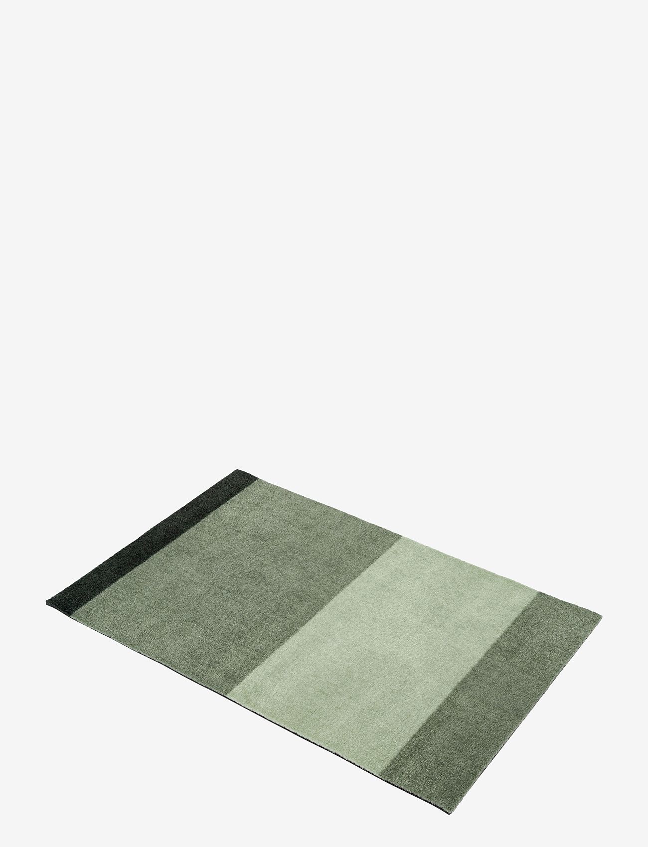 tica copenhagen - Floormat stripes horizon - durų kilimėliai - green:light/dusty/dark - 1