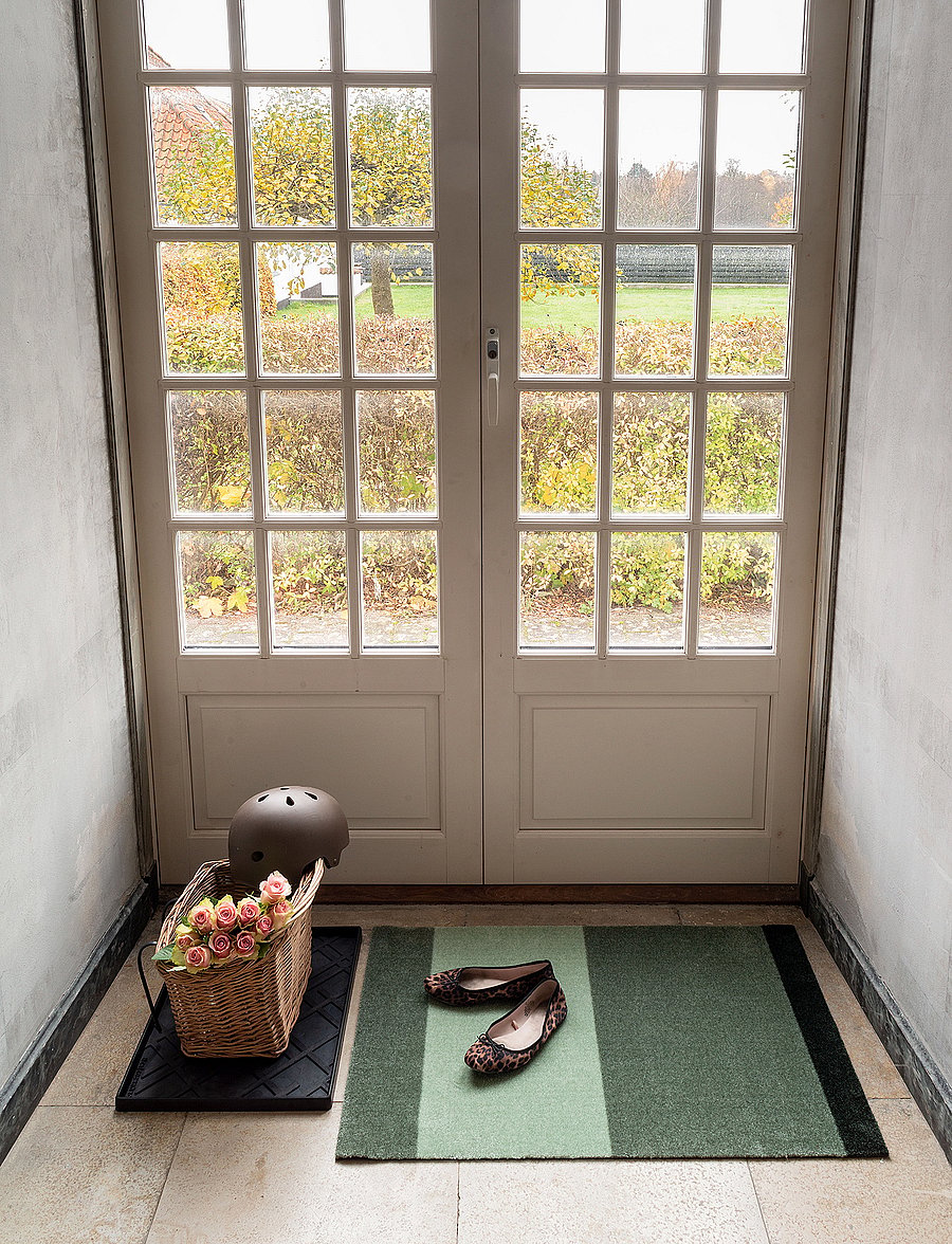 tica copenhagen - Floormat stripes horizon - andere teppiche - green:light/dusty/dark - 0