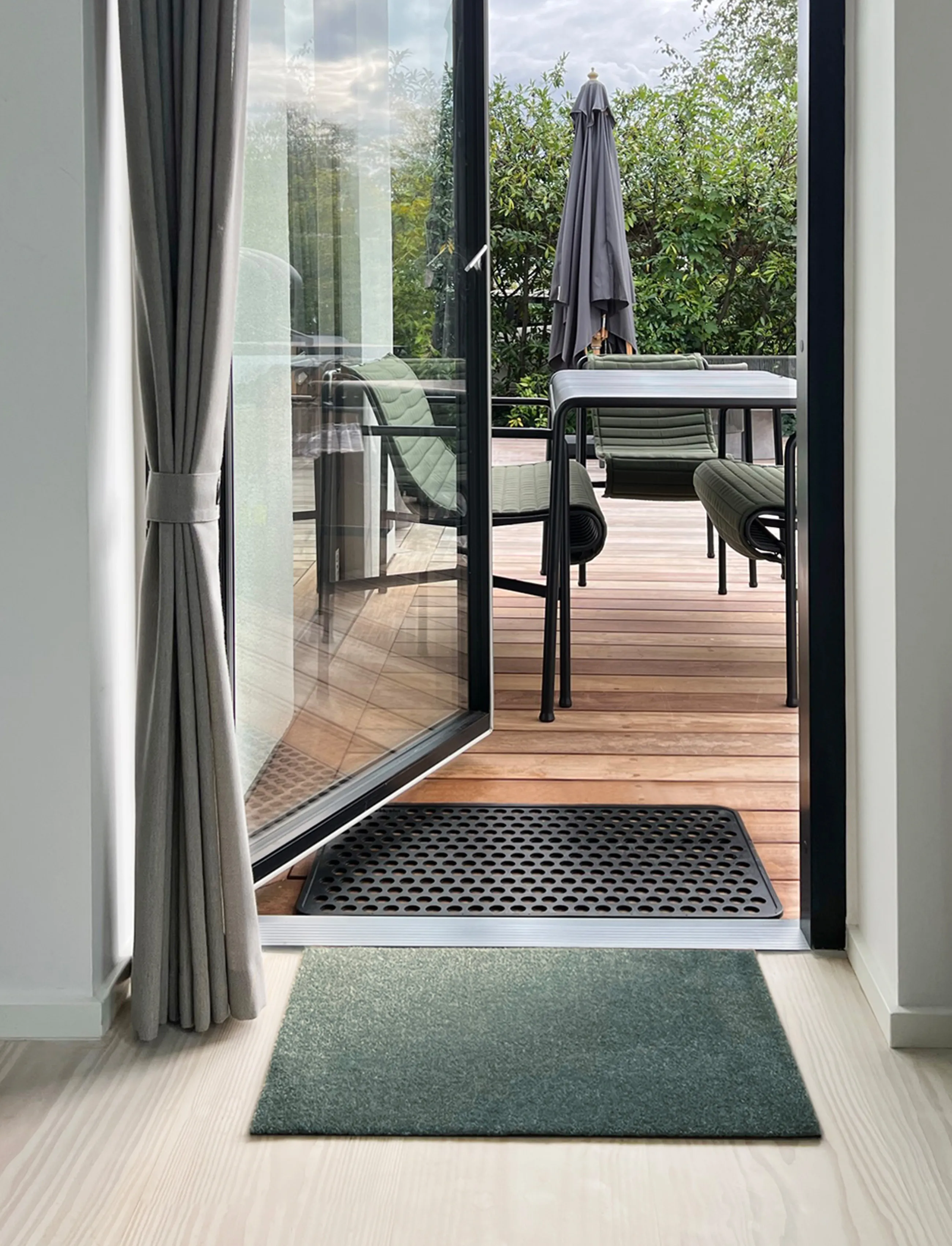 tica copenhagen - Floormat, Unicolor Dusty Green, 40x60x0,7 cm - dusty green - 3