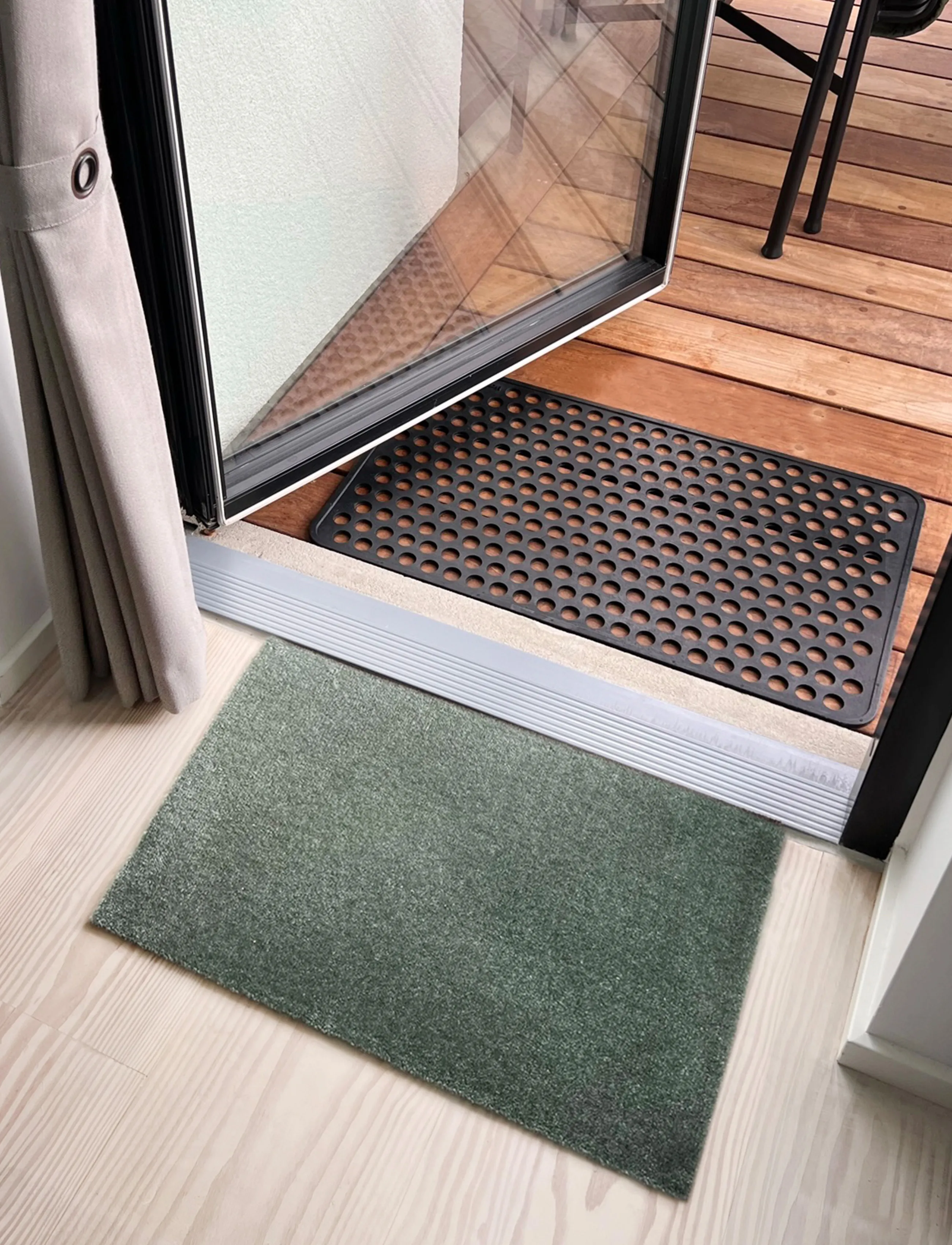 tica copenhagen - Floormat, Unicolor Dusty Green, 40x60x0,7 cm - dusty green - 4