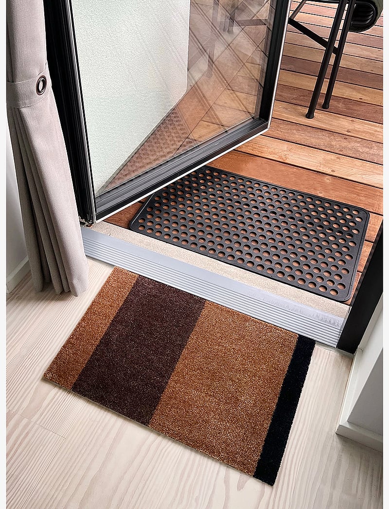 tica copenhagen - Floormat/carpet cognac stripes 40x60 cm - nach preis einkaufen - brown - 4