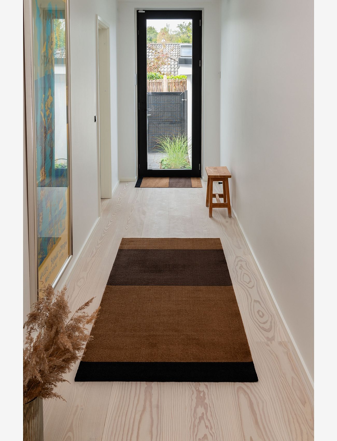tica copenhagen - Floormat/carpet cognac stripes 60x90 cm - hallmattor - brown - 5