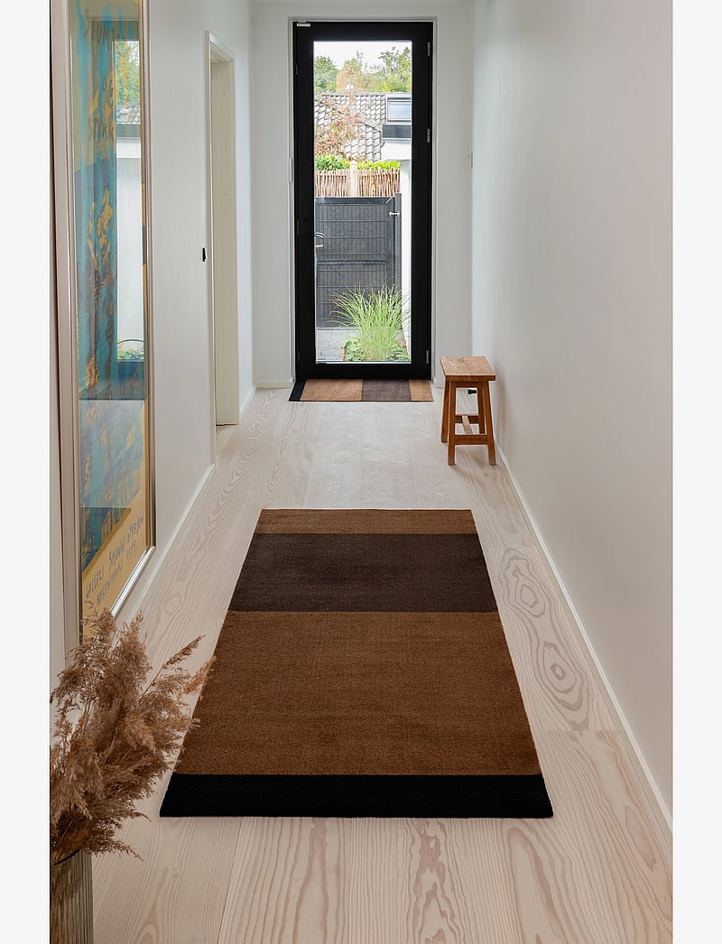 tica copenhagen - Floormat/carpet cognac stripes 60x90 cm - nach preis einkaufen - brown - 5