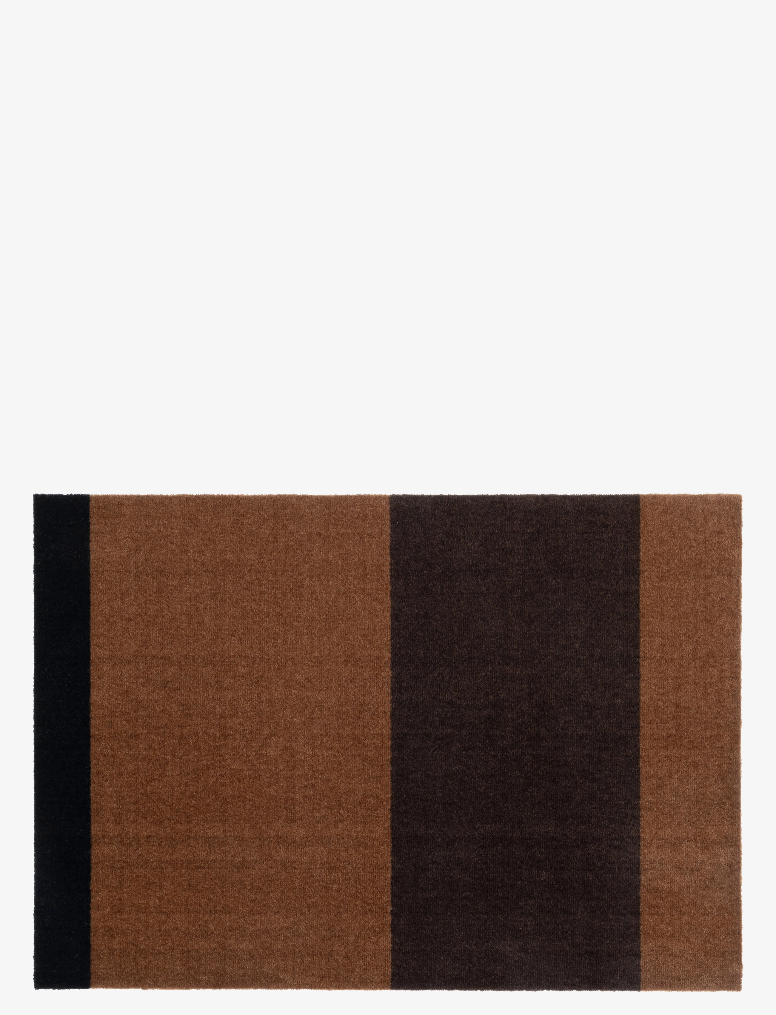 tica copenhagen Floormat/carpet cognac stripes 60x90 cm - Bath mats - BROWN / brown