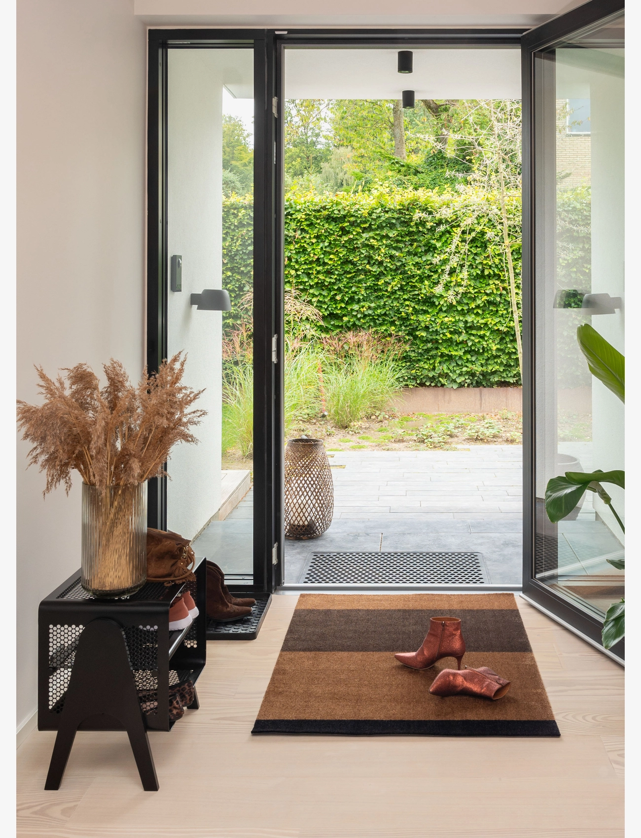 tica copenhagen - Floormat/carpet cognac stripes 90x130 cm - flurläufer - brown - 4
