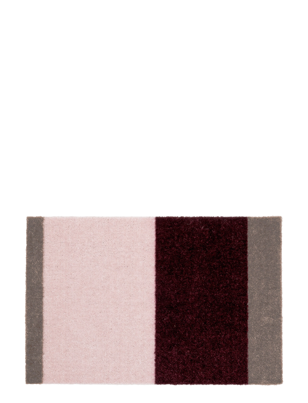 tica copenhagen Floormat, Stripes Bordeaux/rose/sand, 40x60x0,7 cm - Textilien - BORDEUAUX/ROSE/SAND / pink/rose