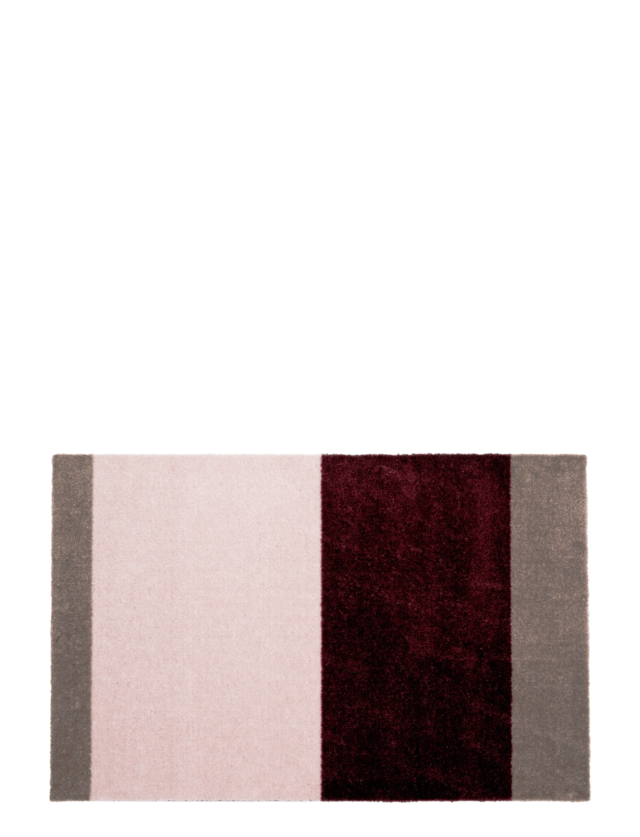 tica copenhagen Floormat, Stripes Bordeaux//rose/sand, 60x90x0,7 cm - Textilien - BORDEUAUX/ROSE/SAND / pink/rose