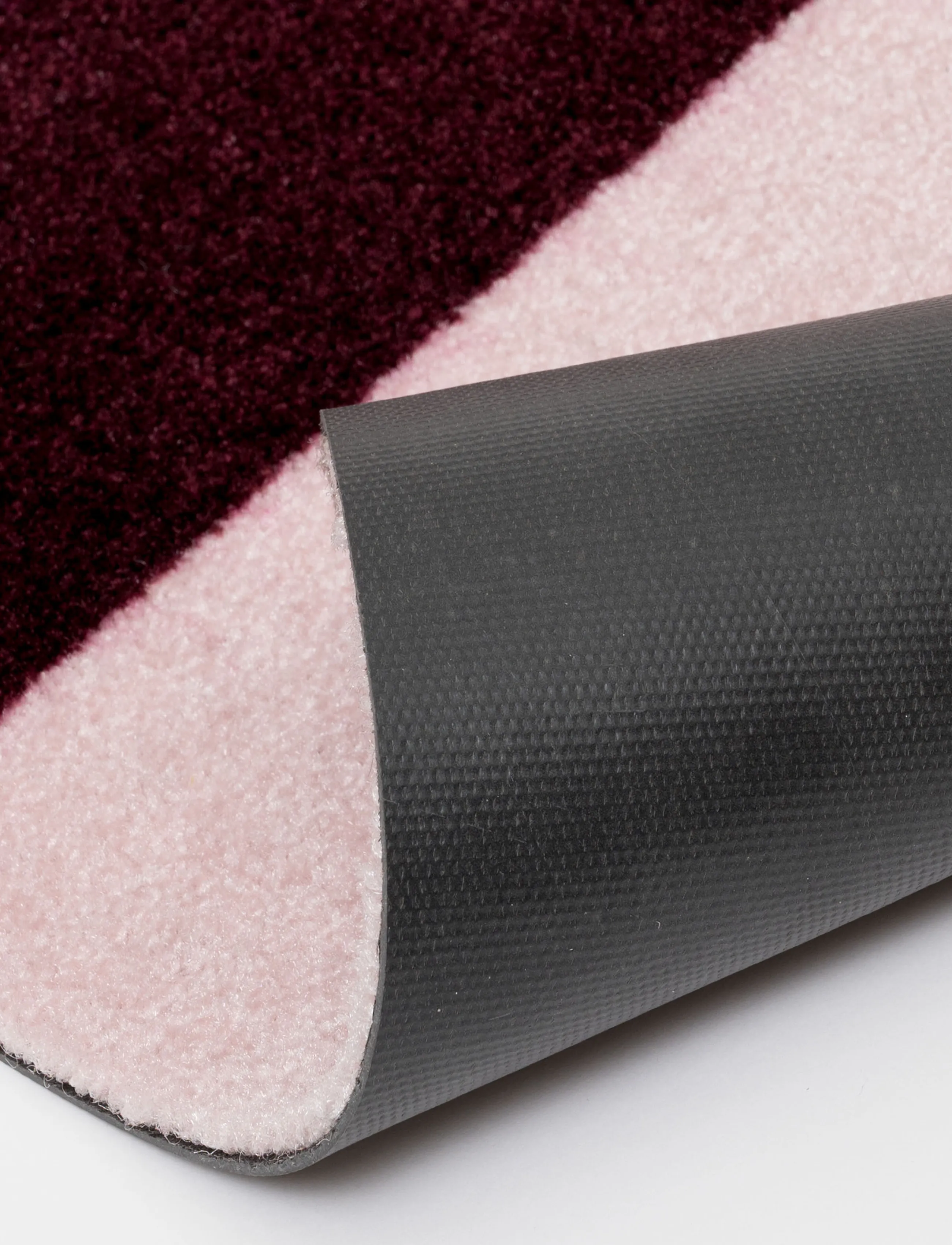 tica copenhagen - Floormat, Stripes Bordeaux//rose/sand, 60x90x0,7 cm - bordeuaux/rose/sand - 5
