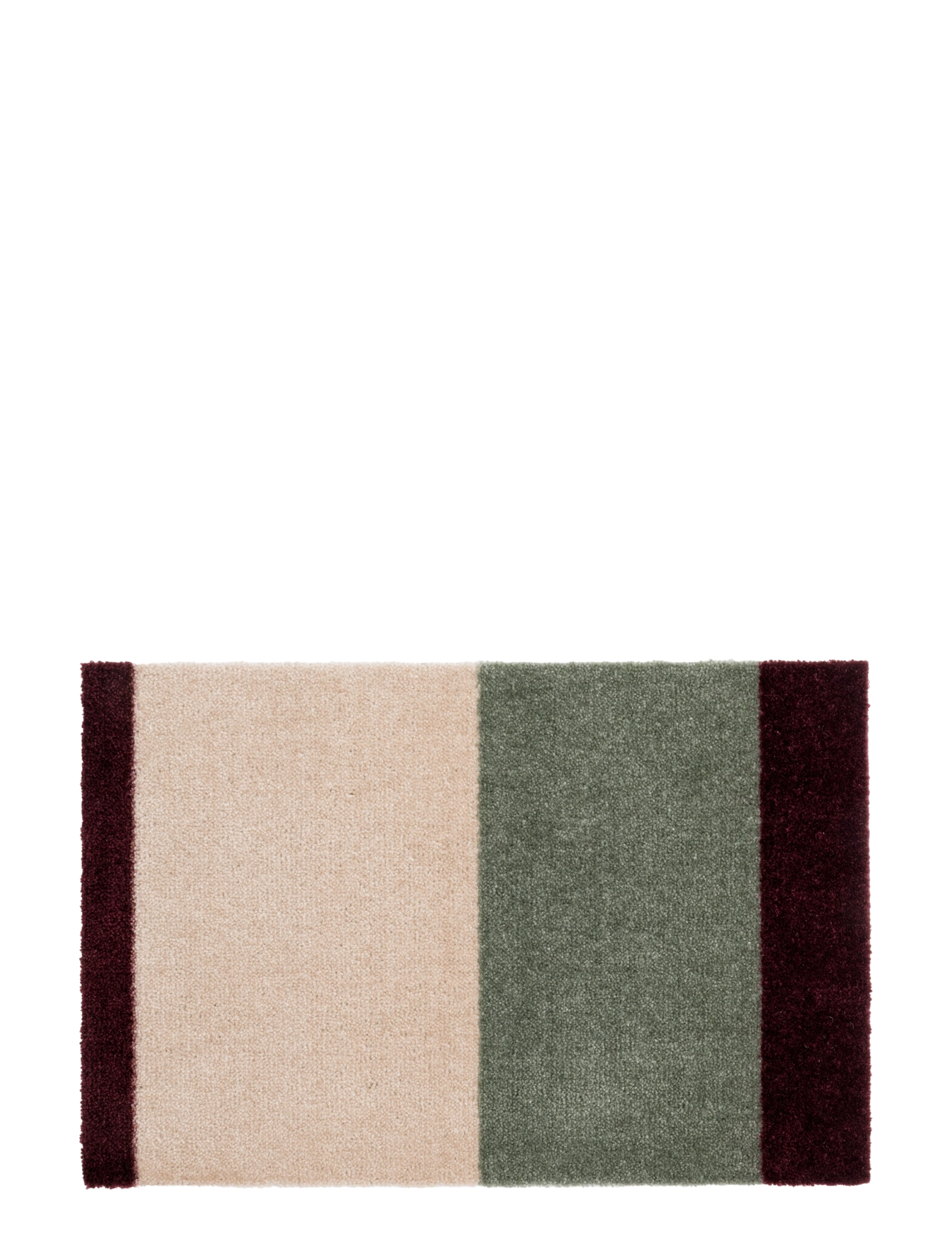 tica copenhagen Floormat, Green/ivory/bordeaux 40x60x0,7 cm - Textilien - GREEN/IVORY/BORDEAUX / green