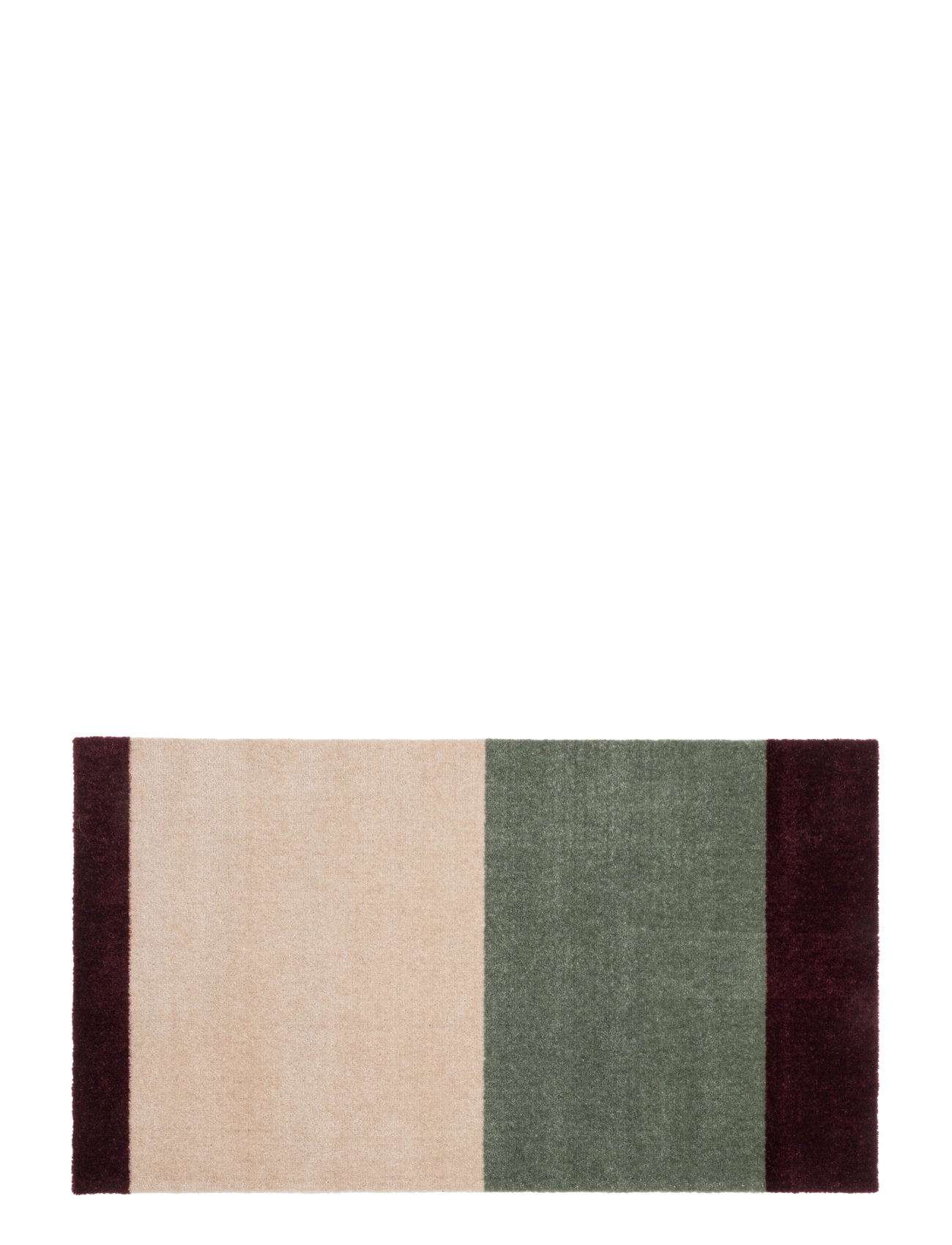 tica copenhagen Floormat, Green/ivory/bordeaux, 60x90x0,7 cm - Textilien - GREEN/IVORY/BORDEAUX / green
