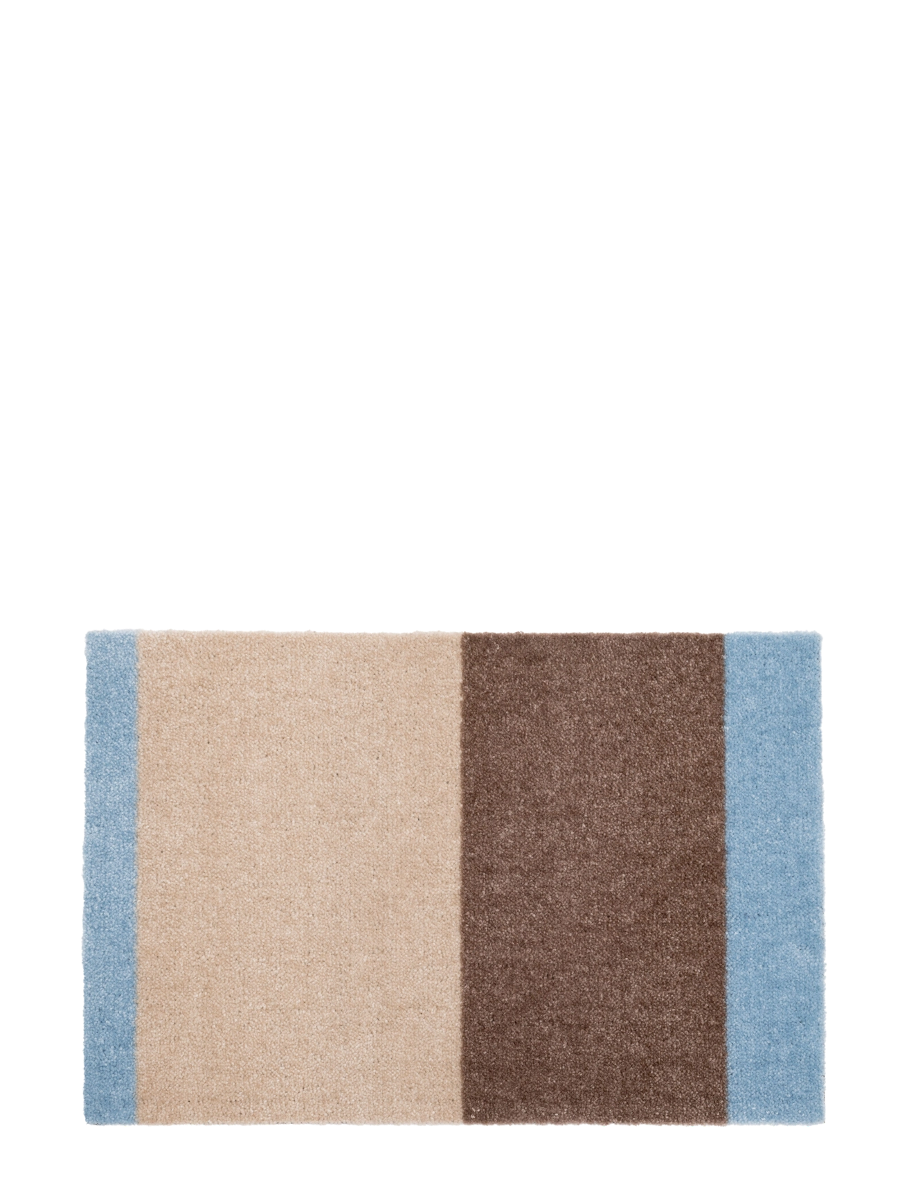tica copenhagen Floormat, Stripes Ivory/sand/blue, 40x60x0,7 cm - Tekstiler - IVORY/SAND/BLUE / beige