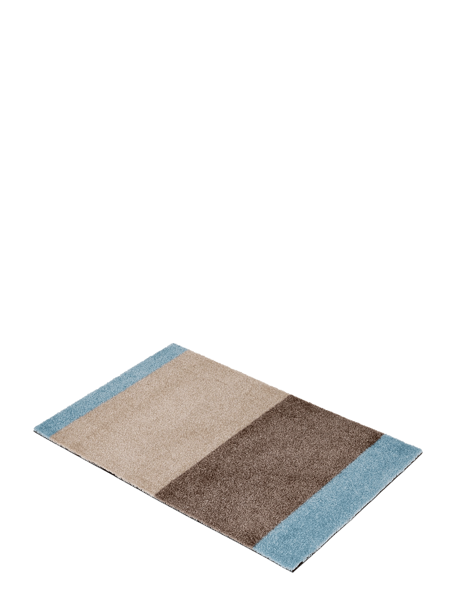 tica copenhagen - Floormat, Stripes Ivory/sand/blue, 40x60x0,7 cm - laveste priser - ivory/sand/blue - 1