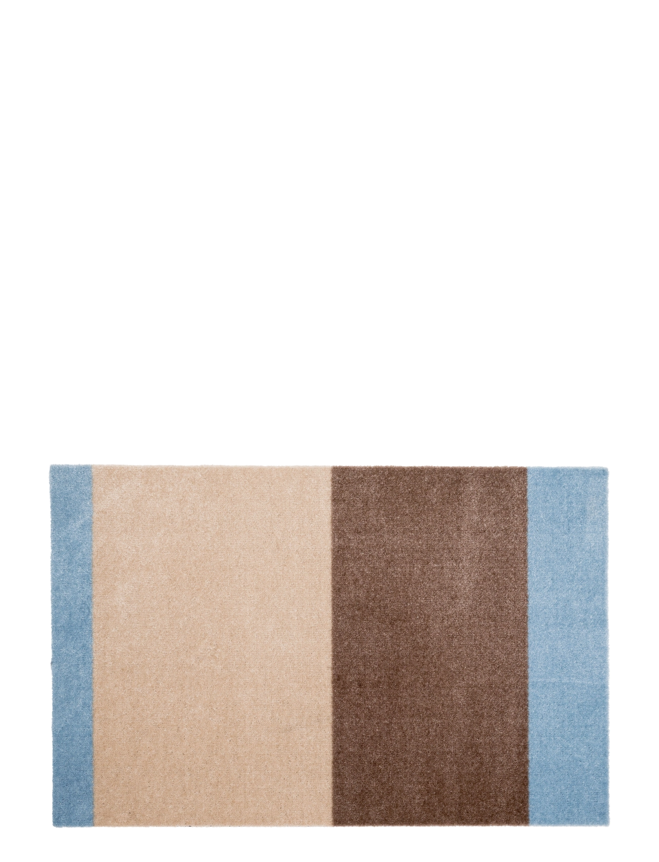 tica copenhagen Floormat, Stripes Ivory/sand/blue, 60x90x0,7 cm - Textilien - IVORY/SAND/BLUE / multi