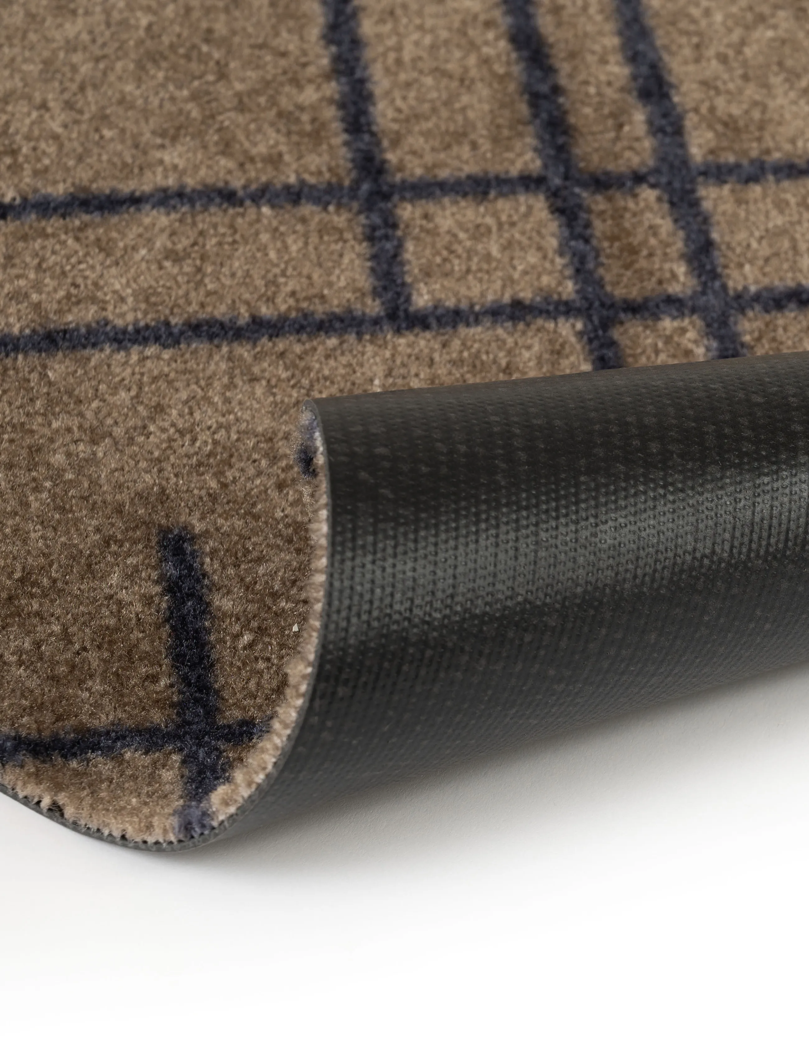 tica copenhagen - Floormat, Lines, Sand/Blue grey, 40x60x0,7 - sand/bluegrey - 5