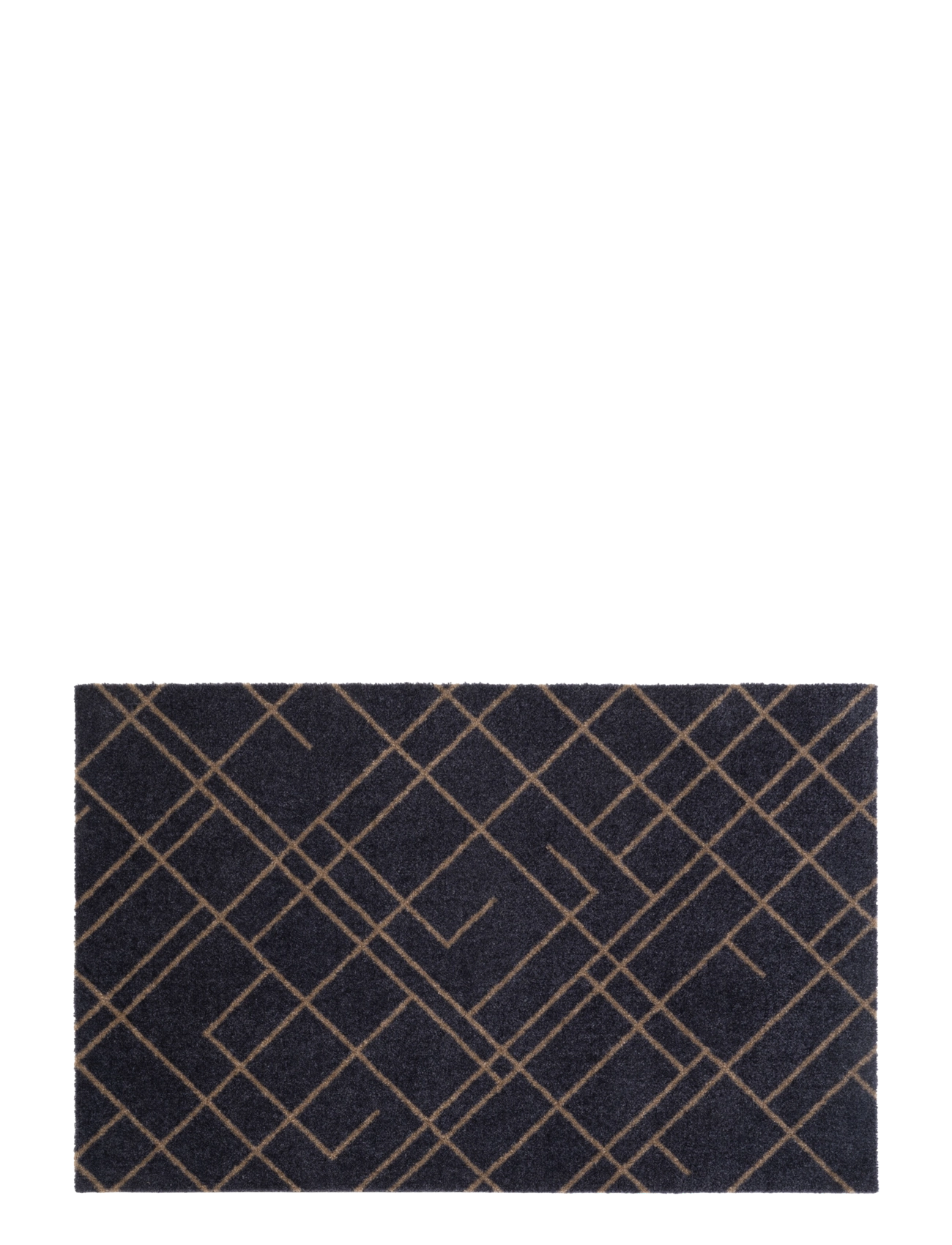 tica copenhagen Floormat, Lines, Blue grey/Sand, 60x90x0,7 - Textilien - SAND/BLUEGREY / grey