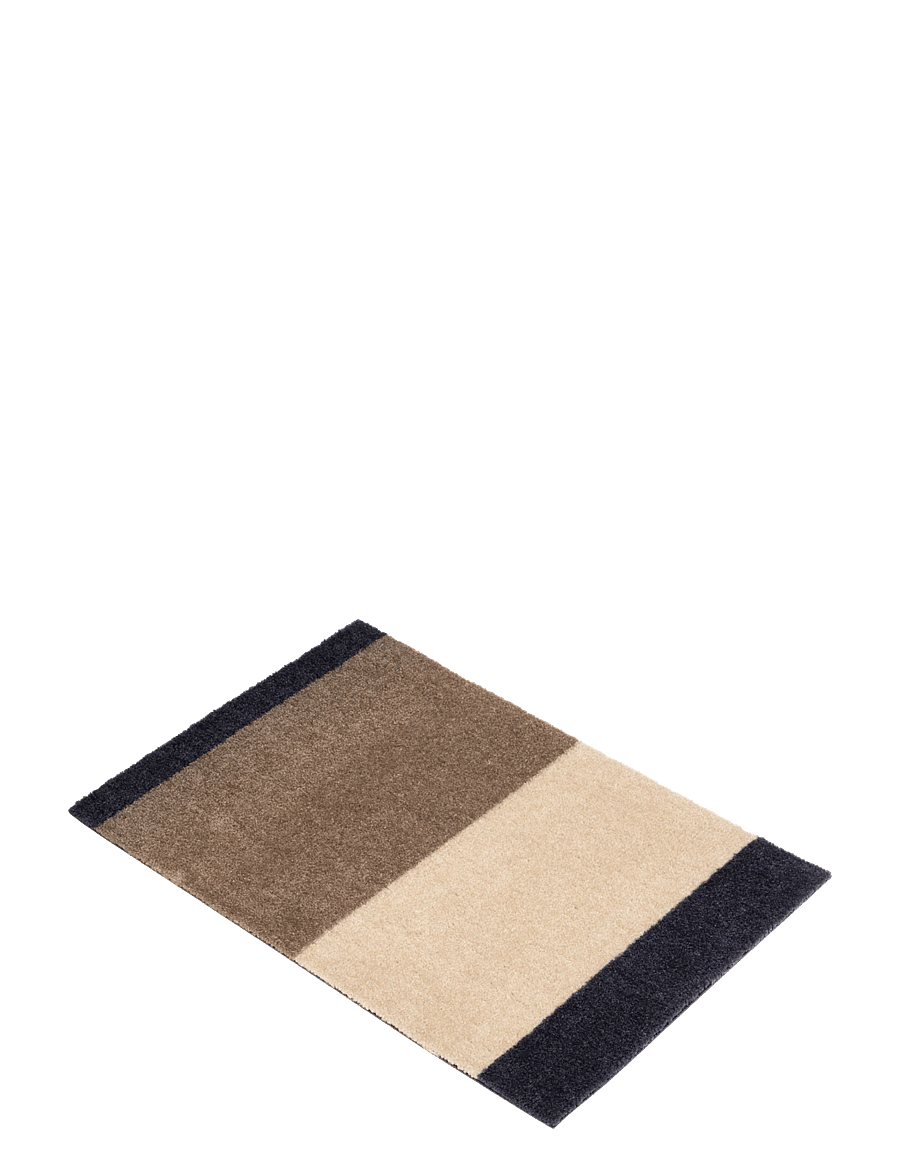 tica copenhagen - Floormat, Stripes, Blue grey/Sand/Ivory, 40x60x0,7 - laveste priser - bluegrey/9ivory/sand - 1