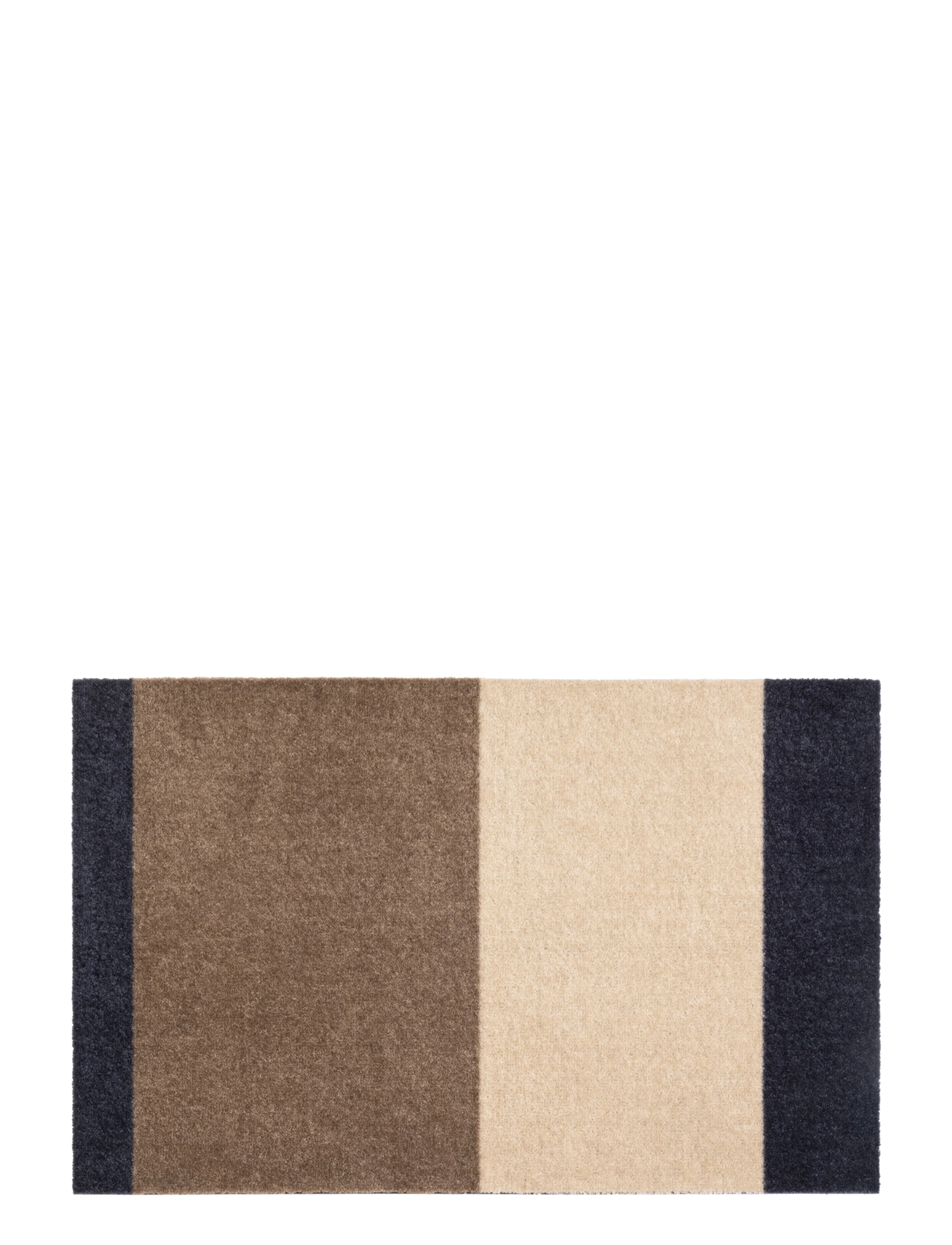 tica copenhagen Floormat, Stripes, Blue grey/Sand/Ivory, 60x90x0,7 - Tekstiler - BLUEGREY/9IVORY/SAND / brown