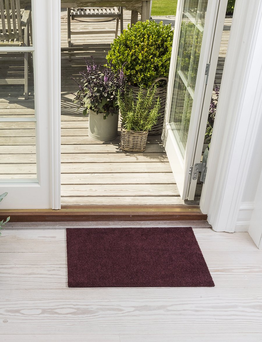 tica copenhagen - Floormat, Unicolor Bordeaux, 40x60x0,7 cm - die niedrigsten preise - bordeaux - 4