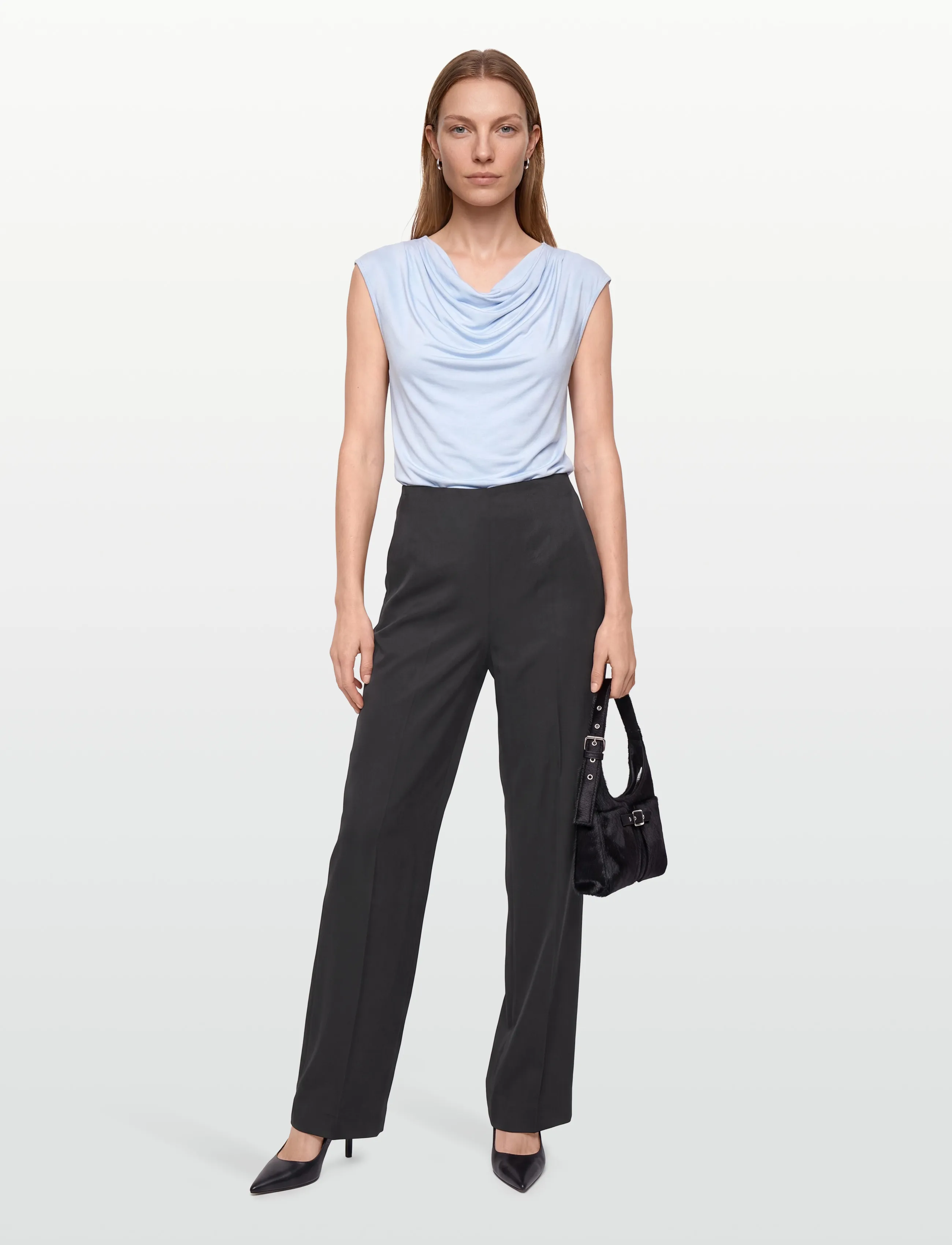 Tiger of Sweden Eedit, 44, Trousers, Schwarz - Wide Leg, Frauen