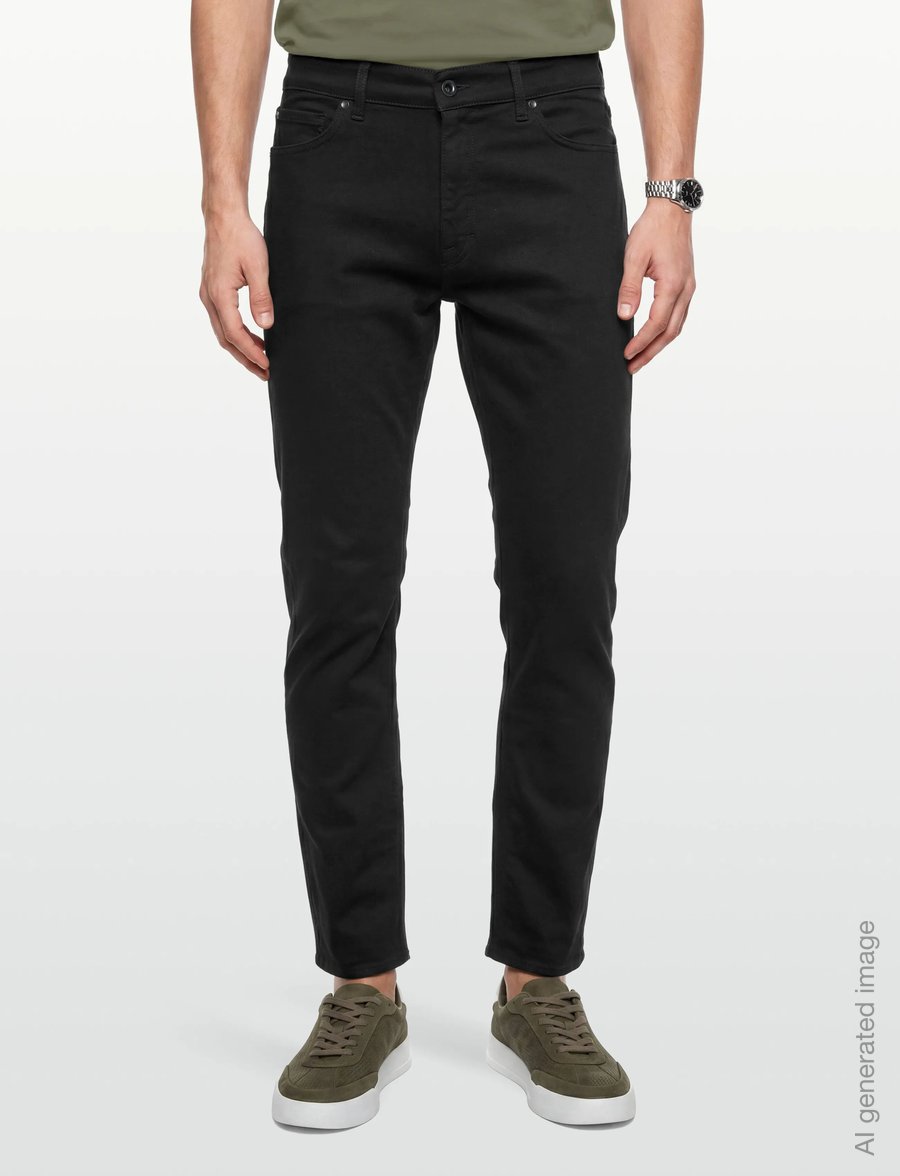 Tiger of Sweden - DES PERMA - tavalised teksad - black - 3