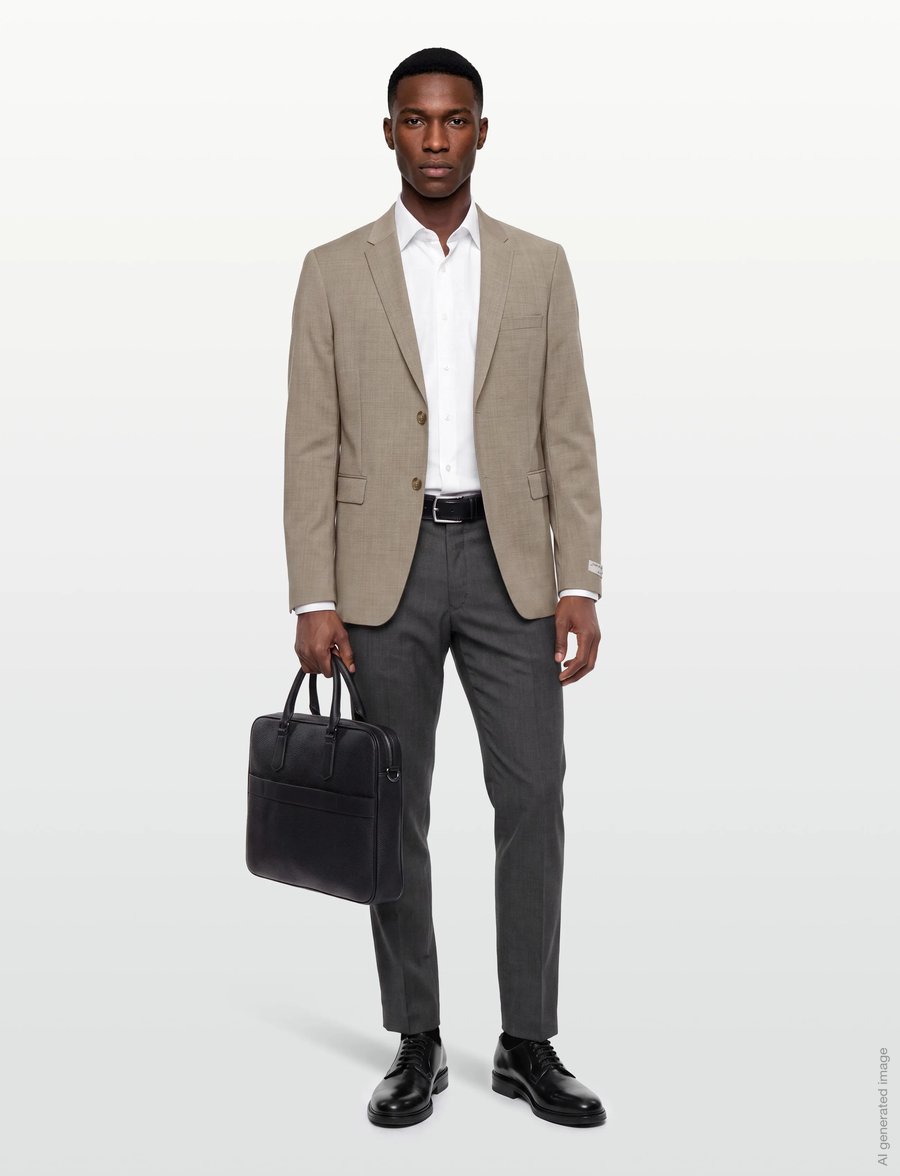 Tiger of Sweden - JERRETTS - enkelknäppta kavajer - warm grey - 0