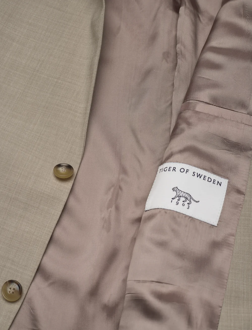 Tiger of Sweden - JERRETTS - Ühe rinnatisega pintsakud - warm grey - 4