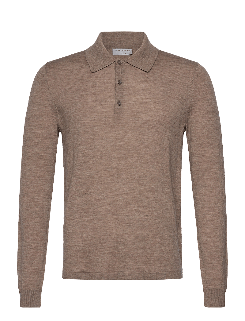 Tiger of Sweden - EROSS RWS - polostrik - beige melange - 0