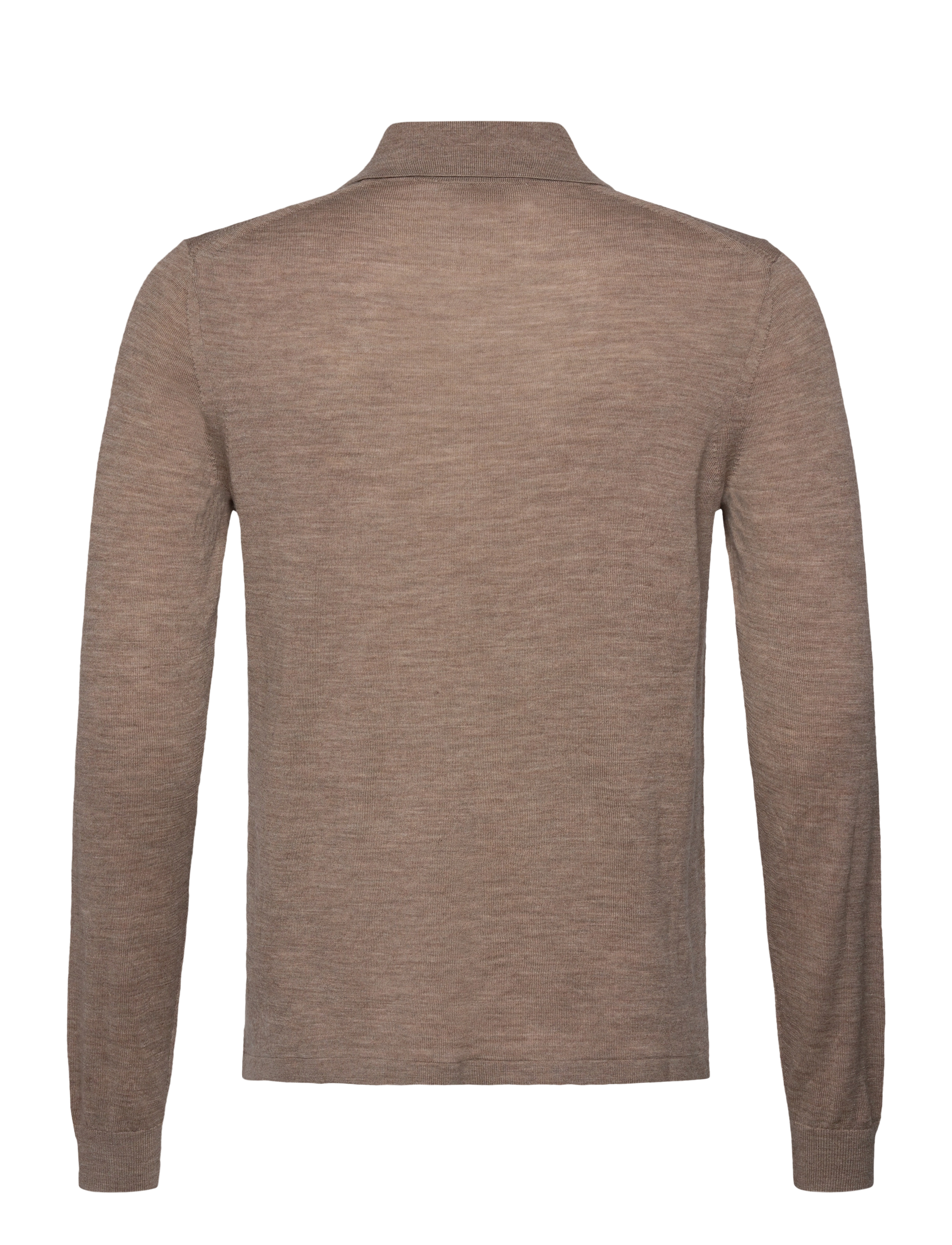 Tiger of Sweden - EROSS RWS - langärmelige gestrickte polohemden - beige melange - 1