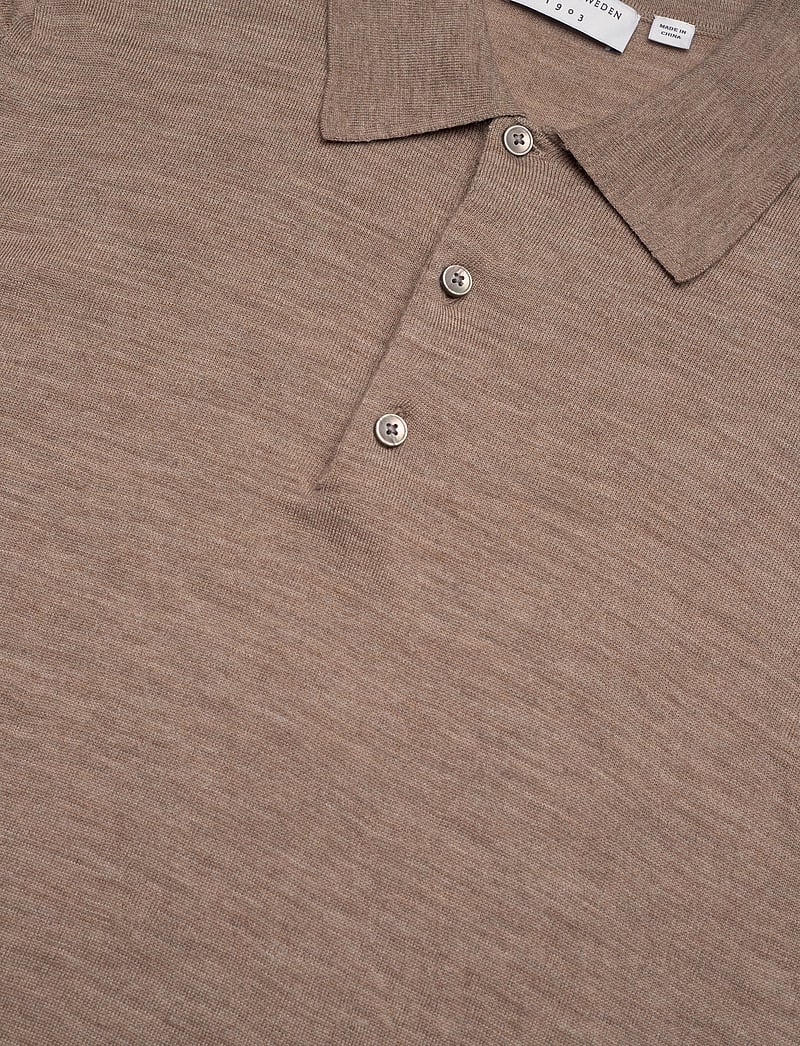 Tiger of Sweden - EROSS RWS - polostrik - beige melange - 2