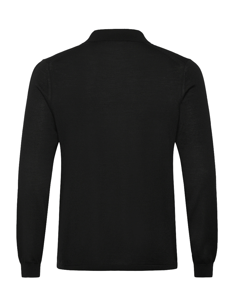 Tiger of Sweden - EROSS RWS - long-sleeved knitted polos - black - 2