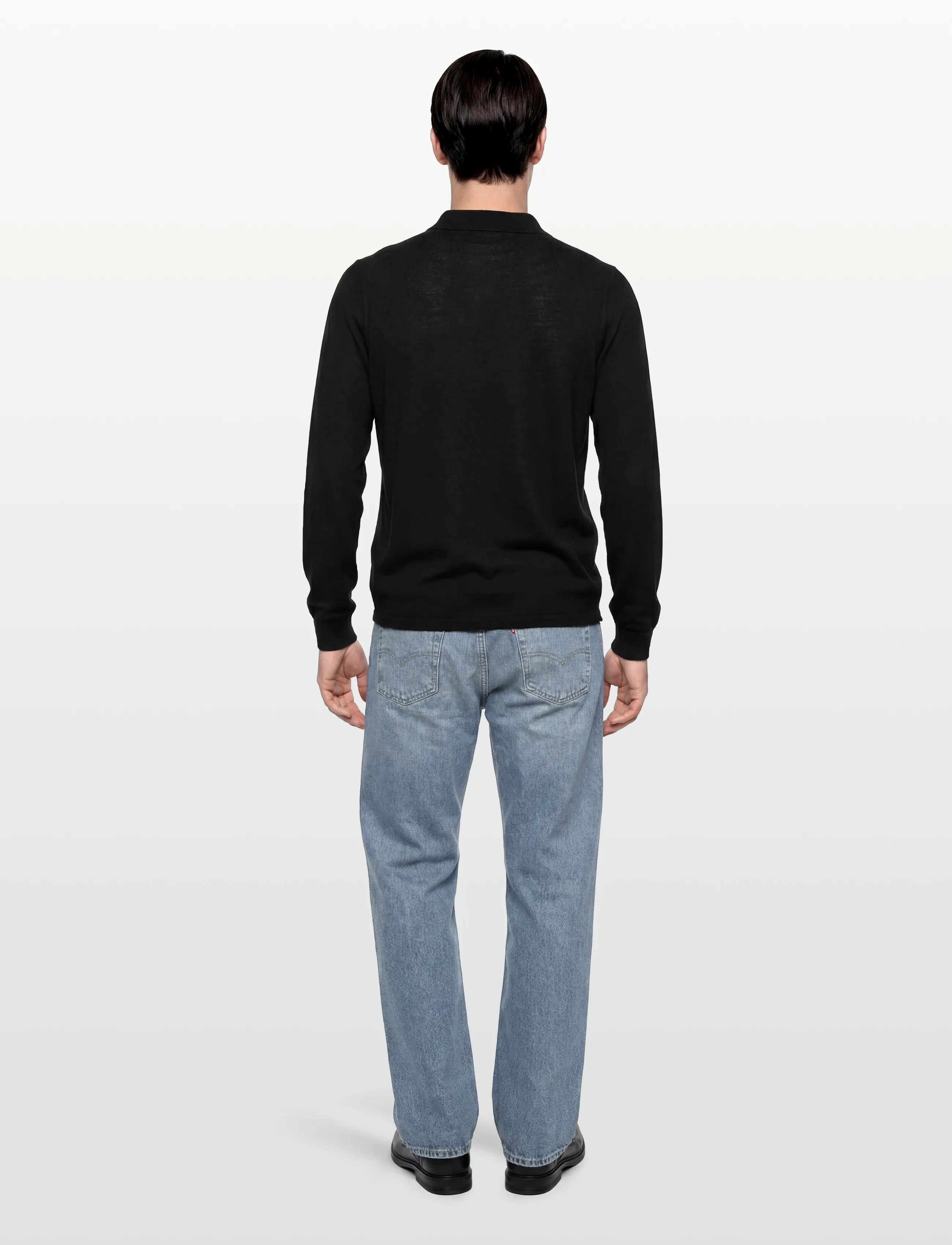 Tiger of Sweden - EROSS RWS - langärmelige gestrickte polohemden - black - 4