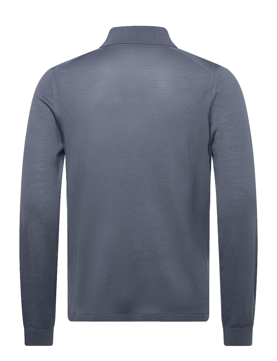 Tiger of Sweden - EROSS RWS - long-sleeved knitted polos - dull blue - 1