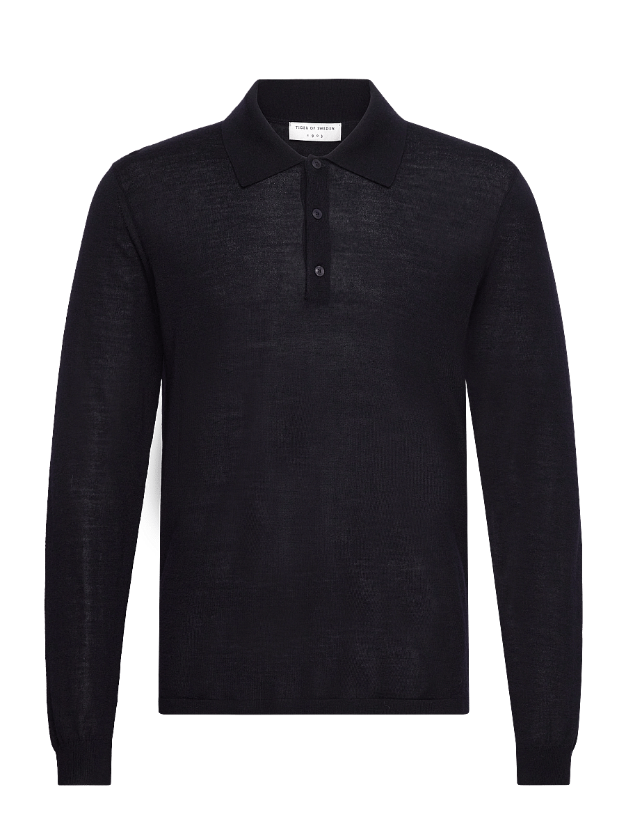 Tiger of Sweden - EROSS RWS - long-sleeved knitted polos - light ink - 1