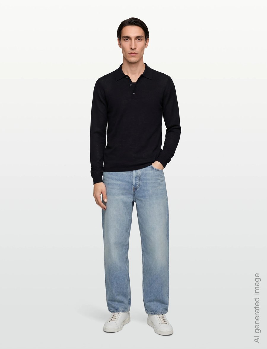 Tiger of Sweden - EROSS RWS - long-sleeved knitted polos - light ink - 0