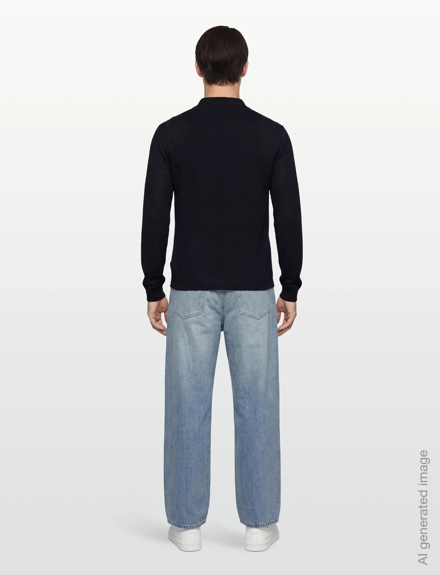 Tiger of Sweden - EROSS RWS - long-sleeved knitted polos - light ink - 4
