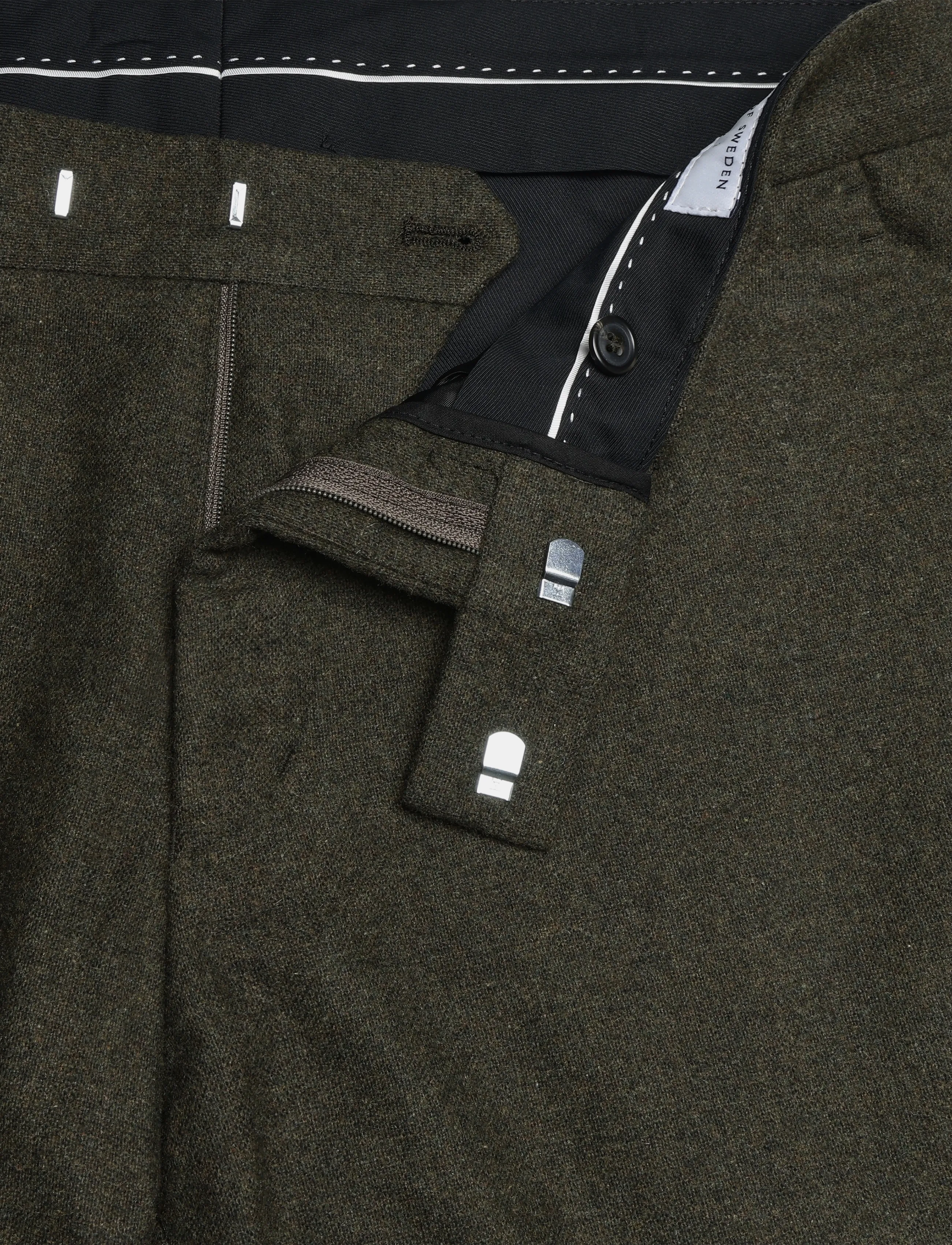 Tiger of Sweden - TENUTA - kostymbyxor - dark khaki gree - 2