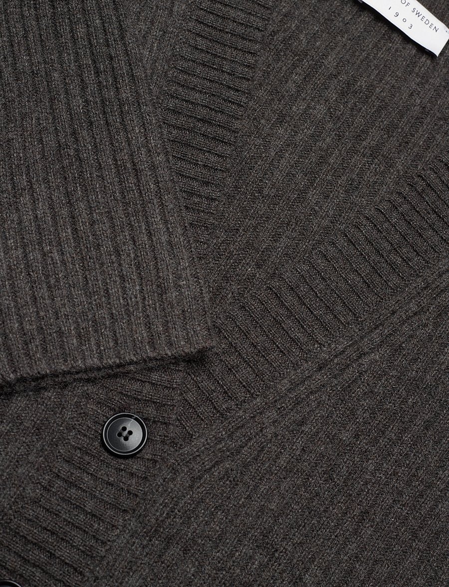 Tiger of Sweden - TALA RWS - cardigans - dark grey mel - 2