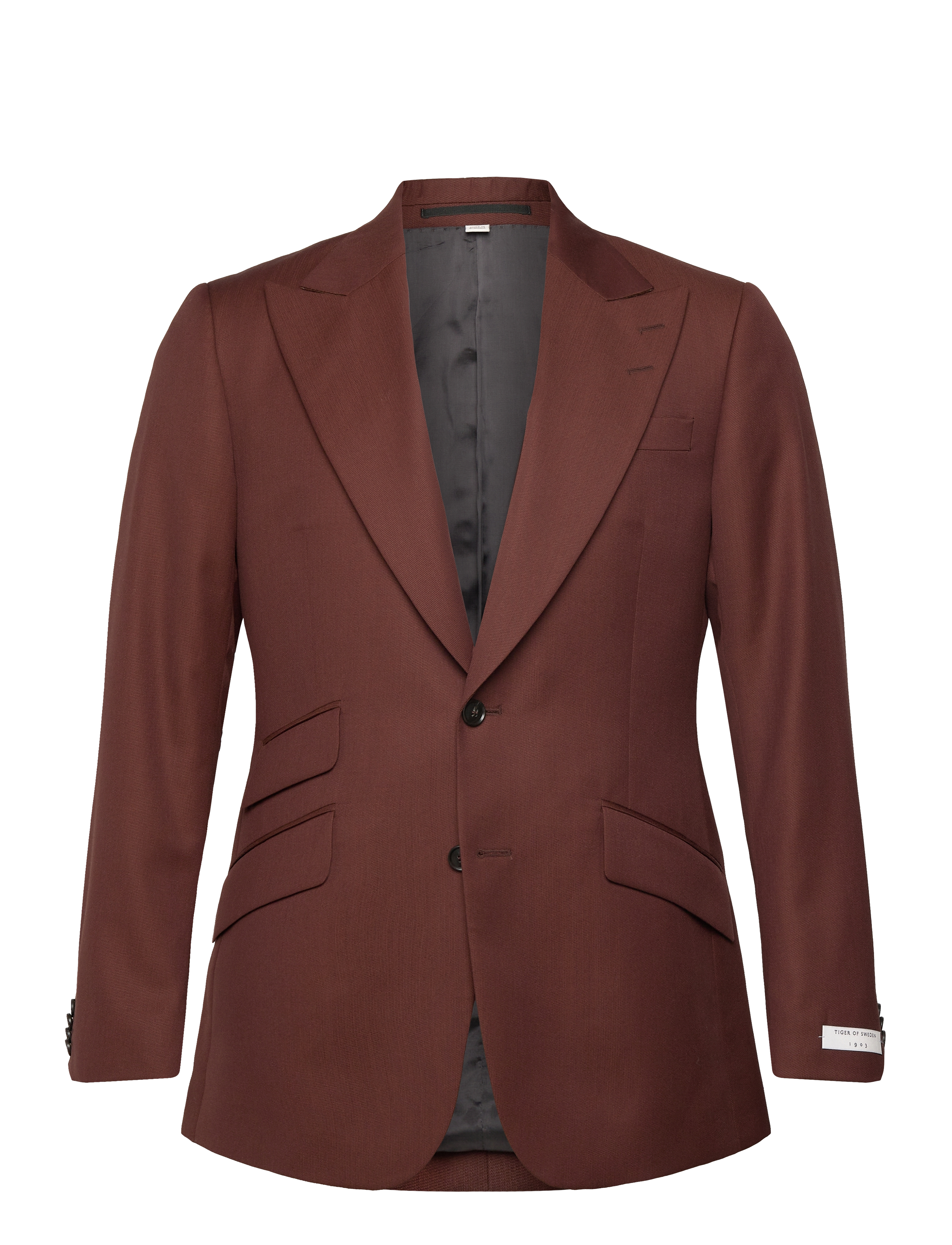 Tiger of Sweden JOSHWA - Jackor & rockar - WARM CHOKOLATE / burgundy